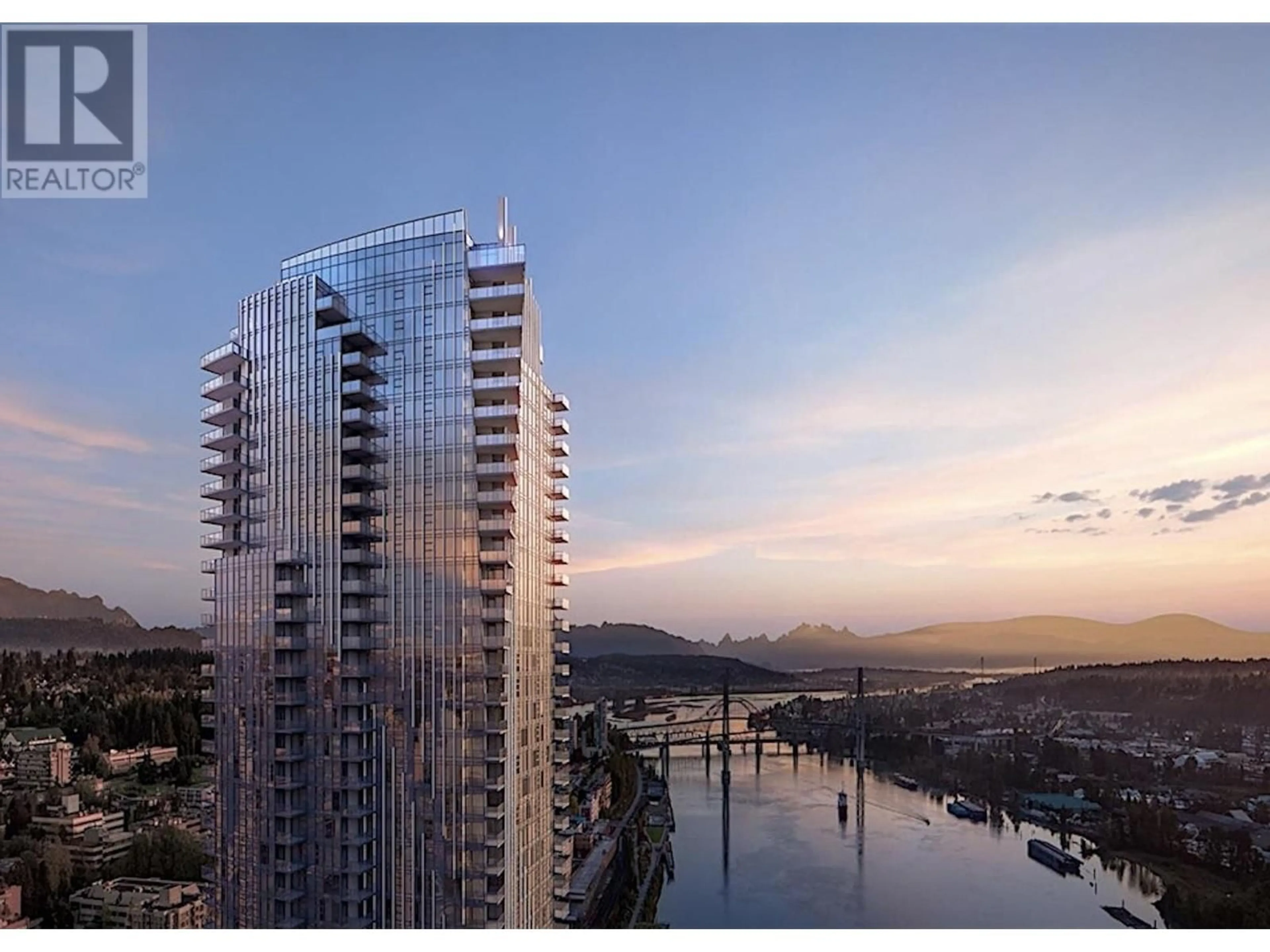 A pic from outside/outdoor area/front of a property/back of a property/a pic from drone, water/lake/river/ocean view for 2108 - 680 QUAYSIDE DRIVE, New Westminster British Columbia V3M0P2
