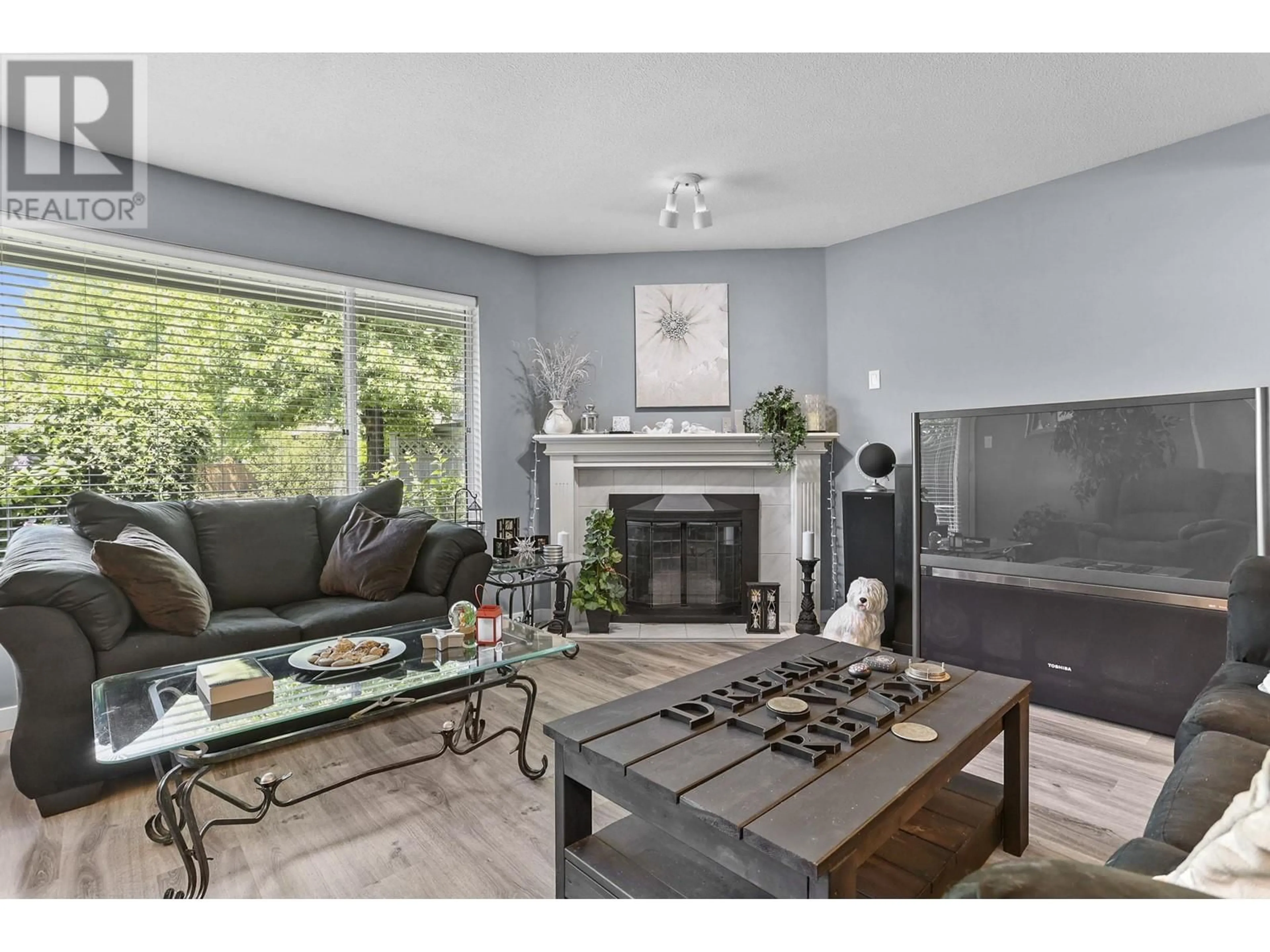 Living room with furniture, wood/laminate floor for 23 - 11580 BURNETT STREET, Maple Ridge British Columbia V2X6P2