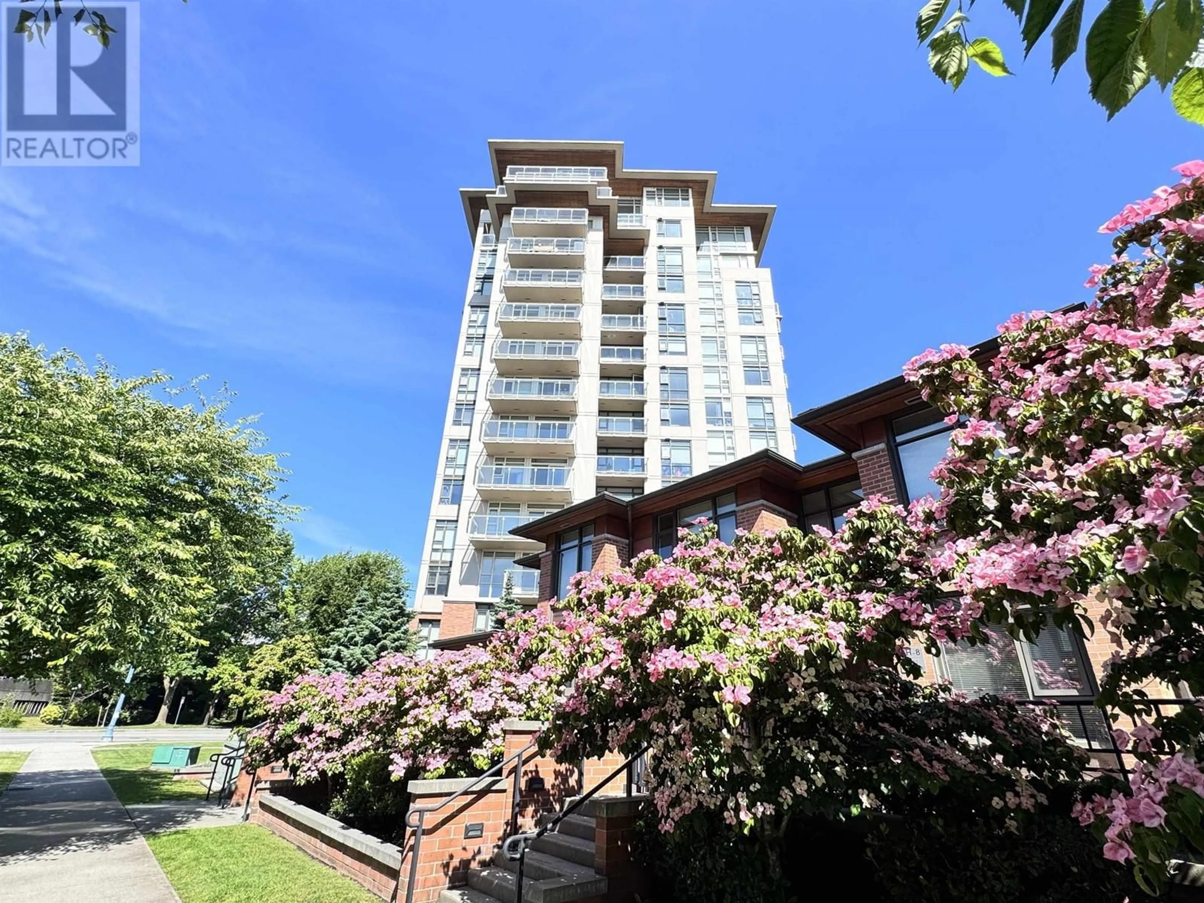 A pic from outside/outdoor area/front of a property/back of a property/a pic from drone, building for 1501 - 8333 ANDERSON ROAD, Richmond British Columbia V6Y0E2