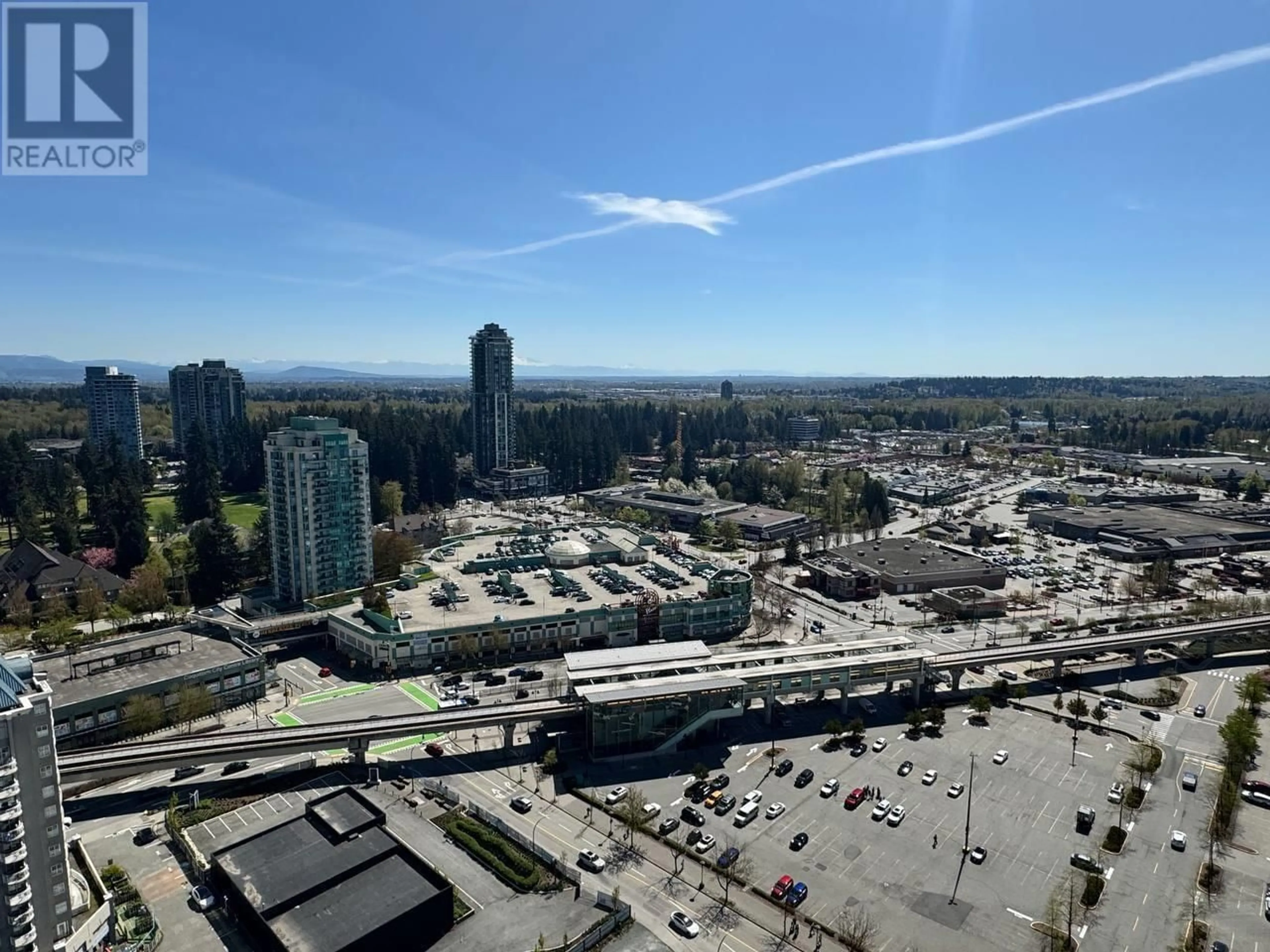 A pic from outside/outdoor area/front of a property/back of a property/a pic from drone, city buildings view from balcony for 3003 - 2980 ATLANTIC AVENUE, Coquitlam British Columbia V3B0G2