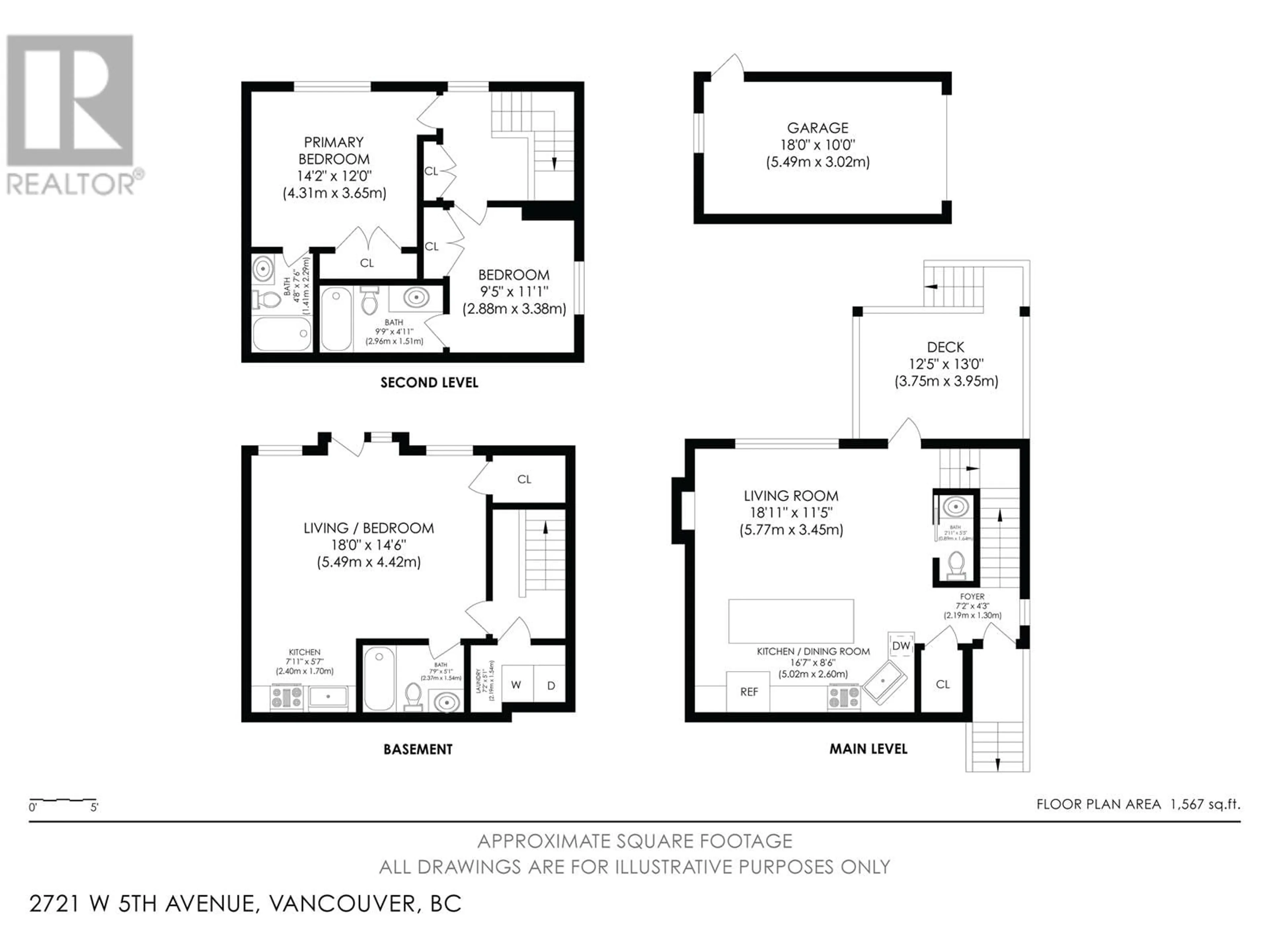 Floor plan for 2721 5TH AVENUE, Vancouver British Columbia V6K1T5