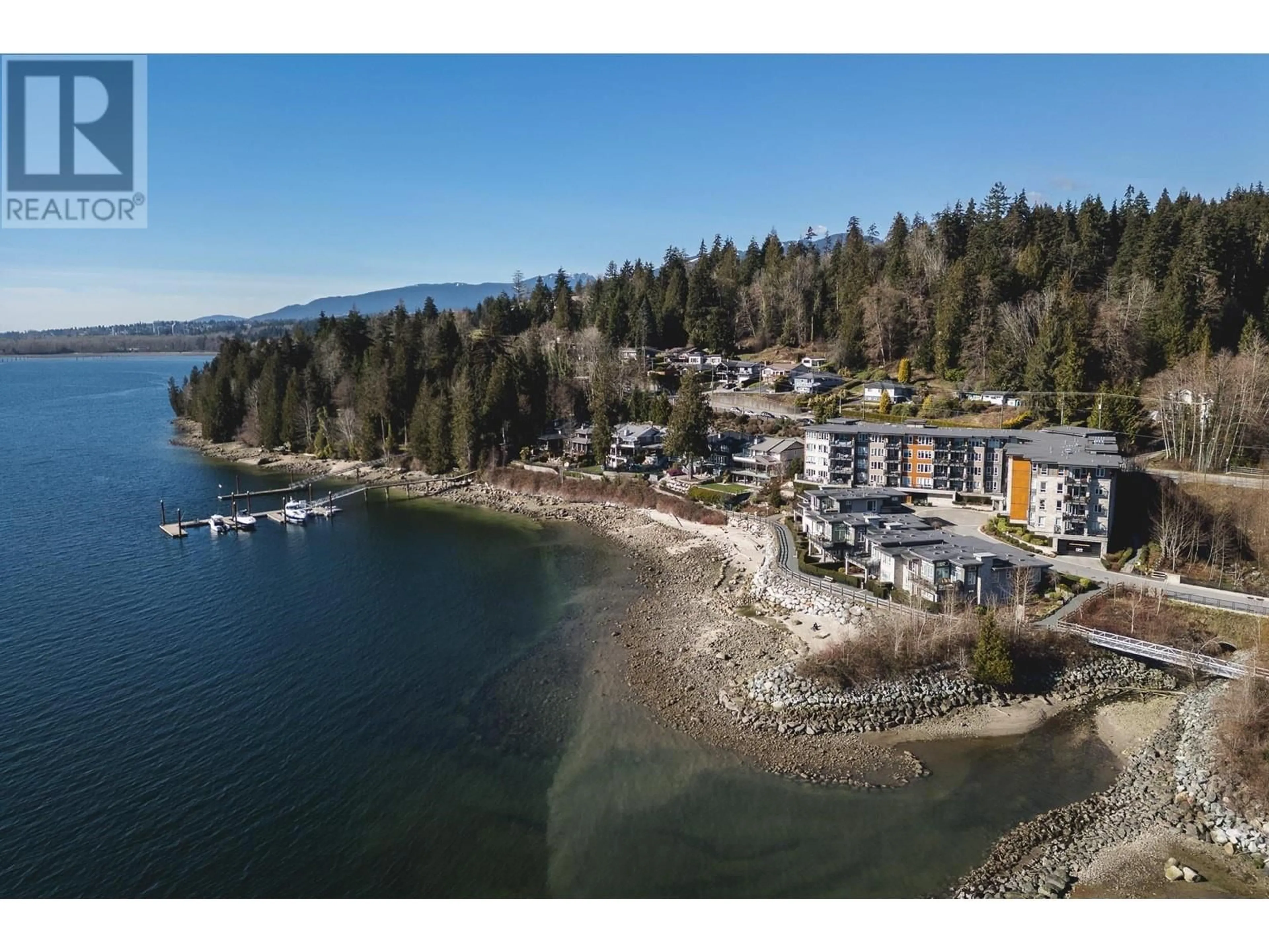 A pic from outside/outdoor area/front of a property/back of a property/a pic from drone, water/lake/river/ocean view for 3913 CATES LANDING WAY, North Vancouver British Columbia V7G0A6