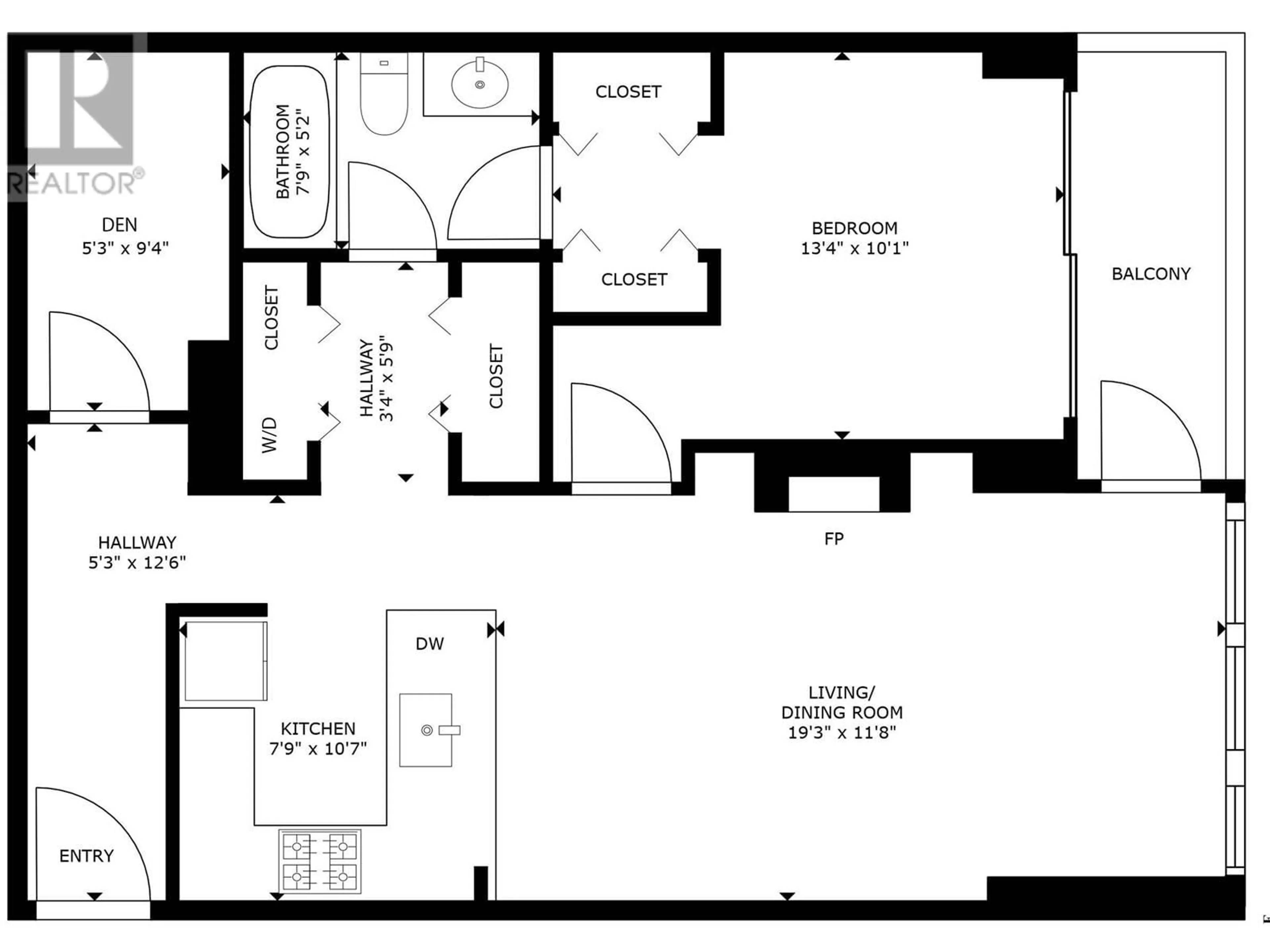 Floor plan for 705 - 6333 KATSURA STREET, Richmond British Columbia V6Y4L9