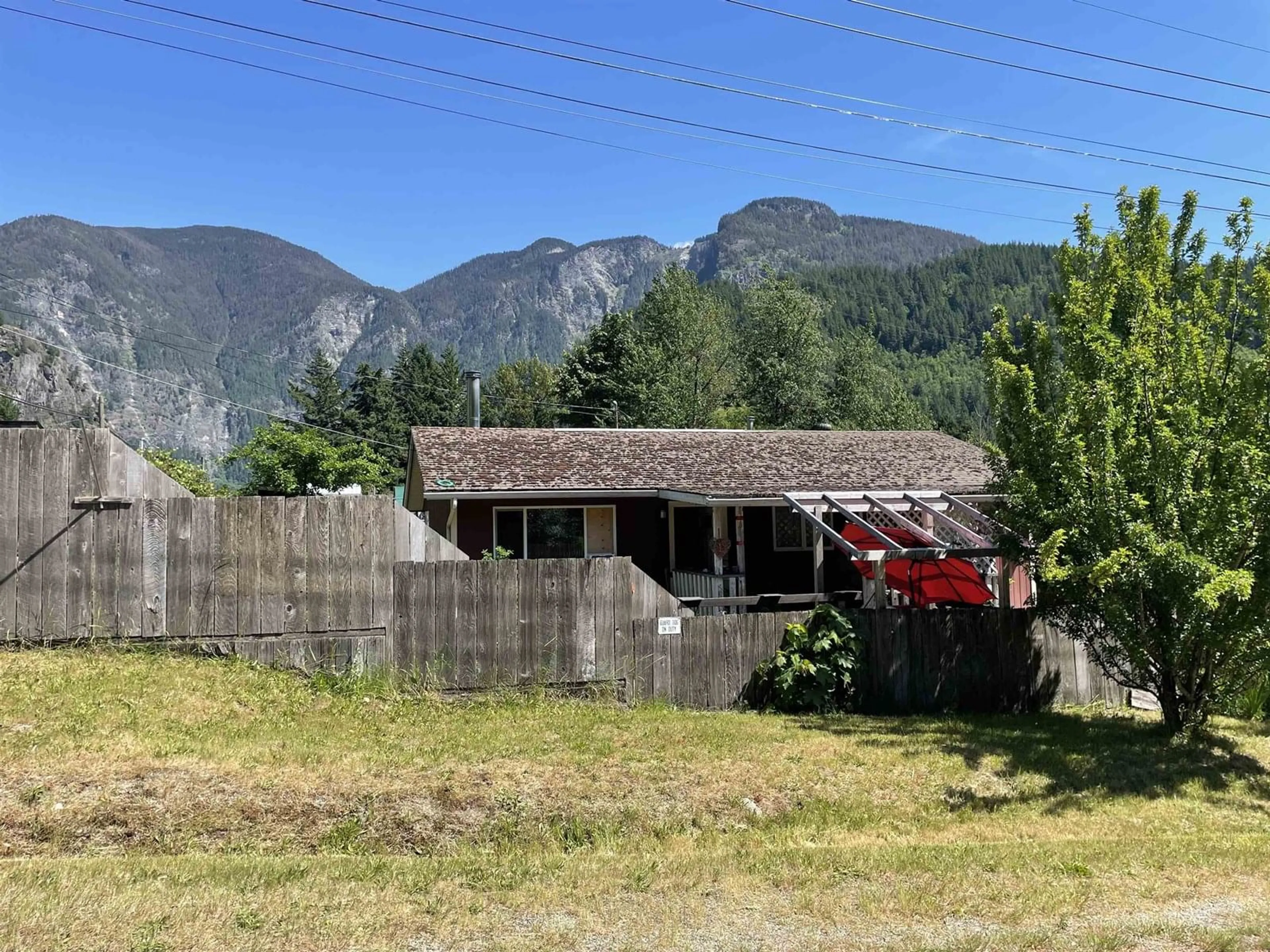 A pic from outside/outdoor area/front of a property/back of a property/a pic from drone, mountain view for 64954 ALBERT STREET, Yale British Columbia V0K2S0