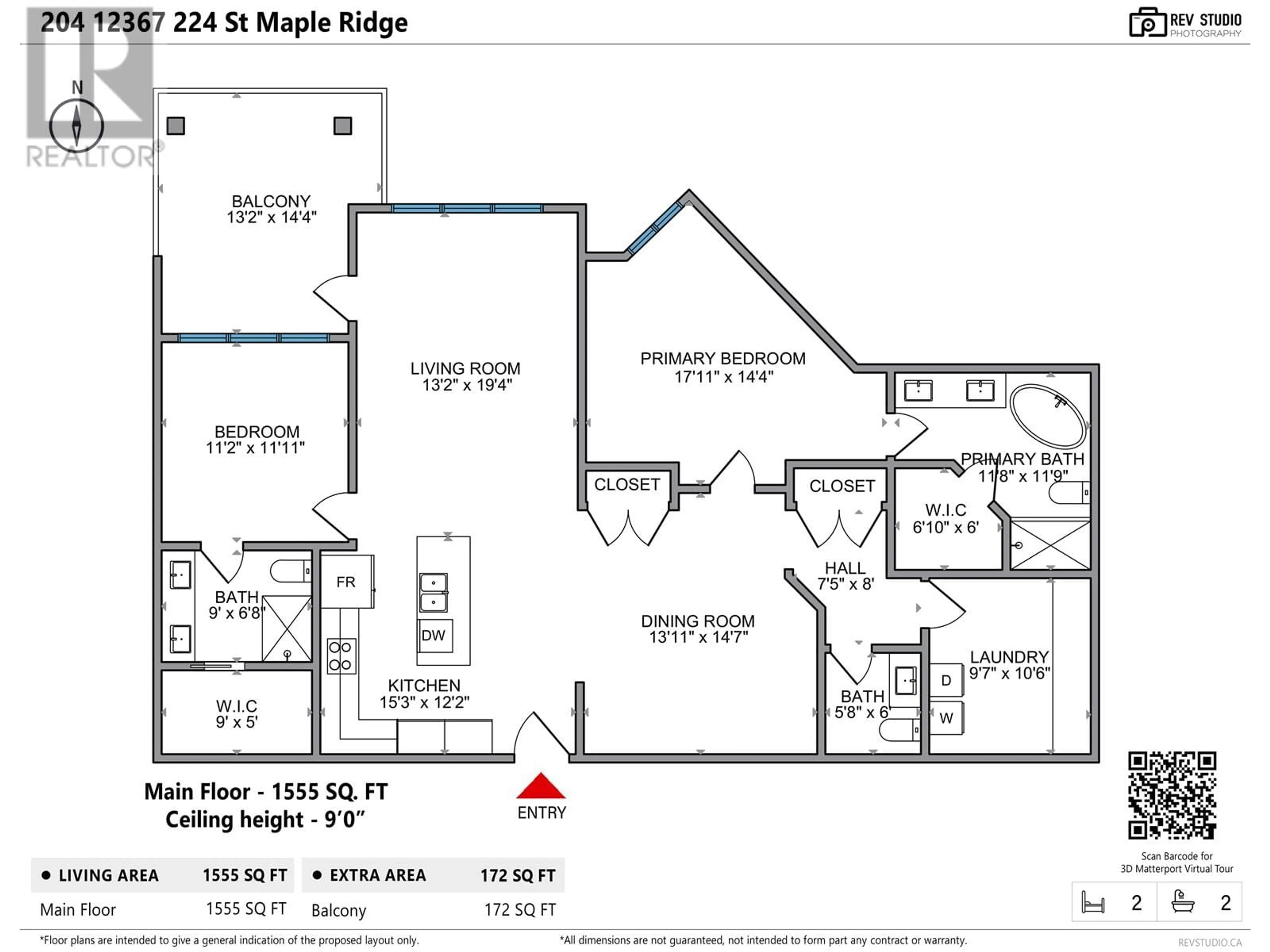 Floor plan for 204 - 12367 224 STREET, Maple Ridge British Columbia V6C3P6