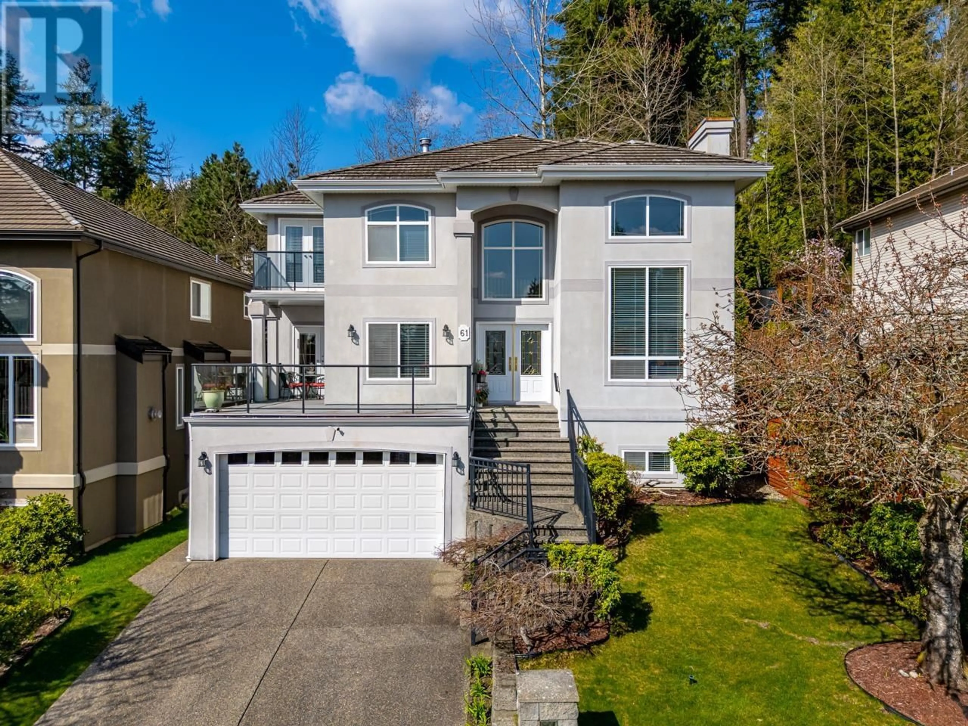 Home with vinyl exterior material, street for 61 WILKES CREEK DRIVE, Port Moody British Columbia V3H4Z9