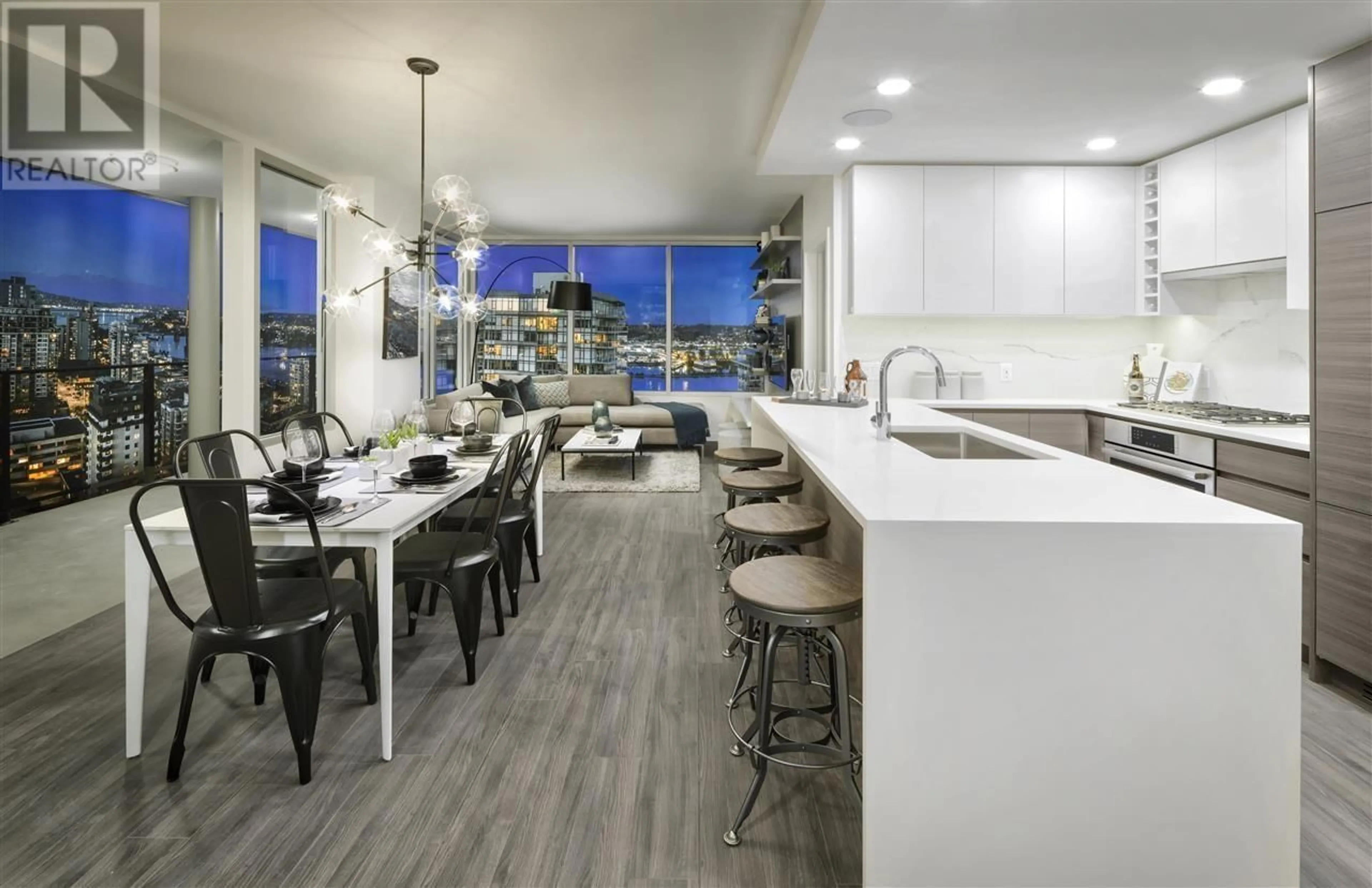 Open concept kitchen, ceramic/tile floor for 1206 - 823 CARNARVON STREET, New Westminster British Columbia V3M0N5