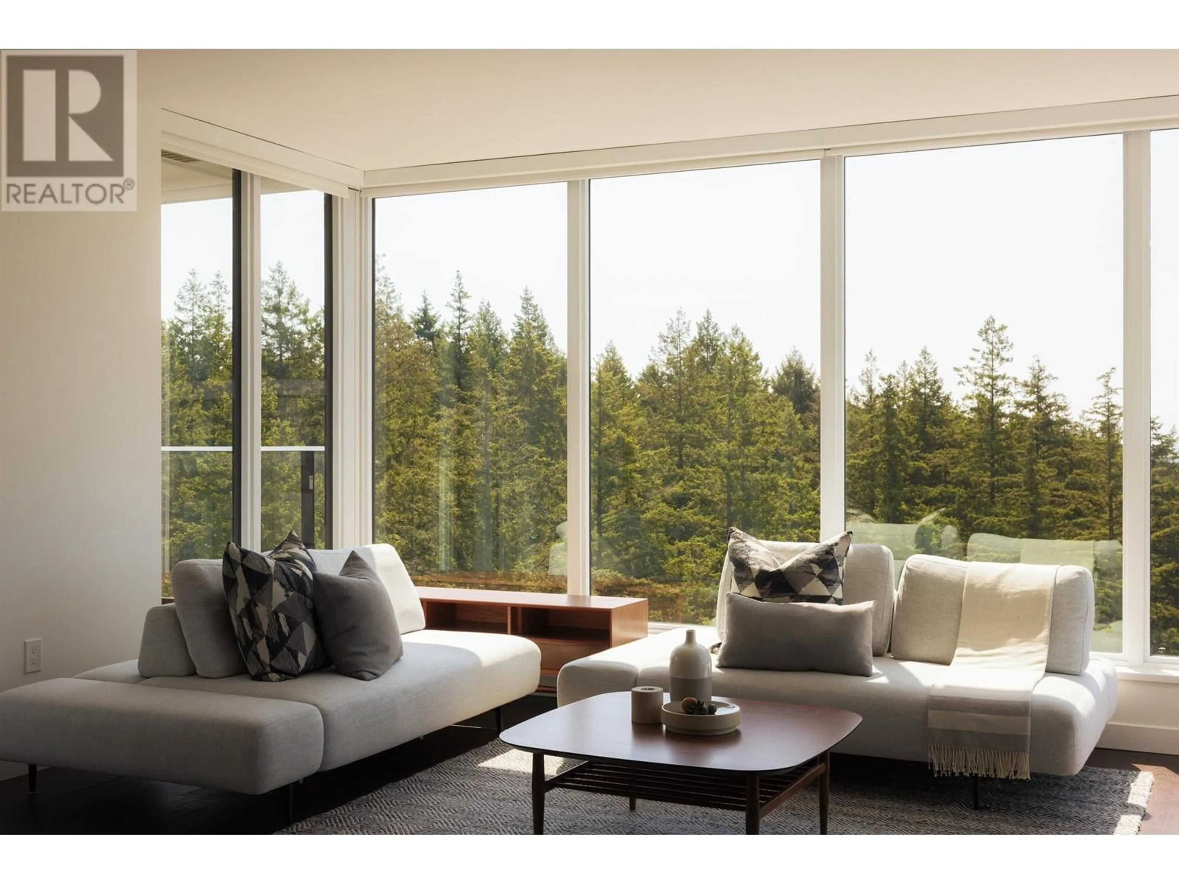 Living room with furniture, wood/laminate floor for 1606 - 5629 BIRNEY AVENUE, Vancouver British Columbia V6S0L5