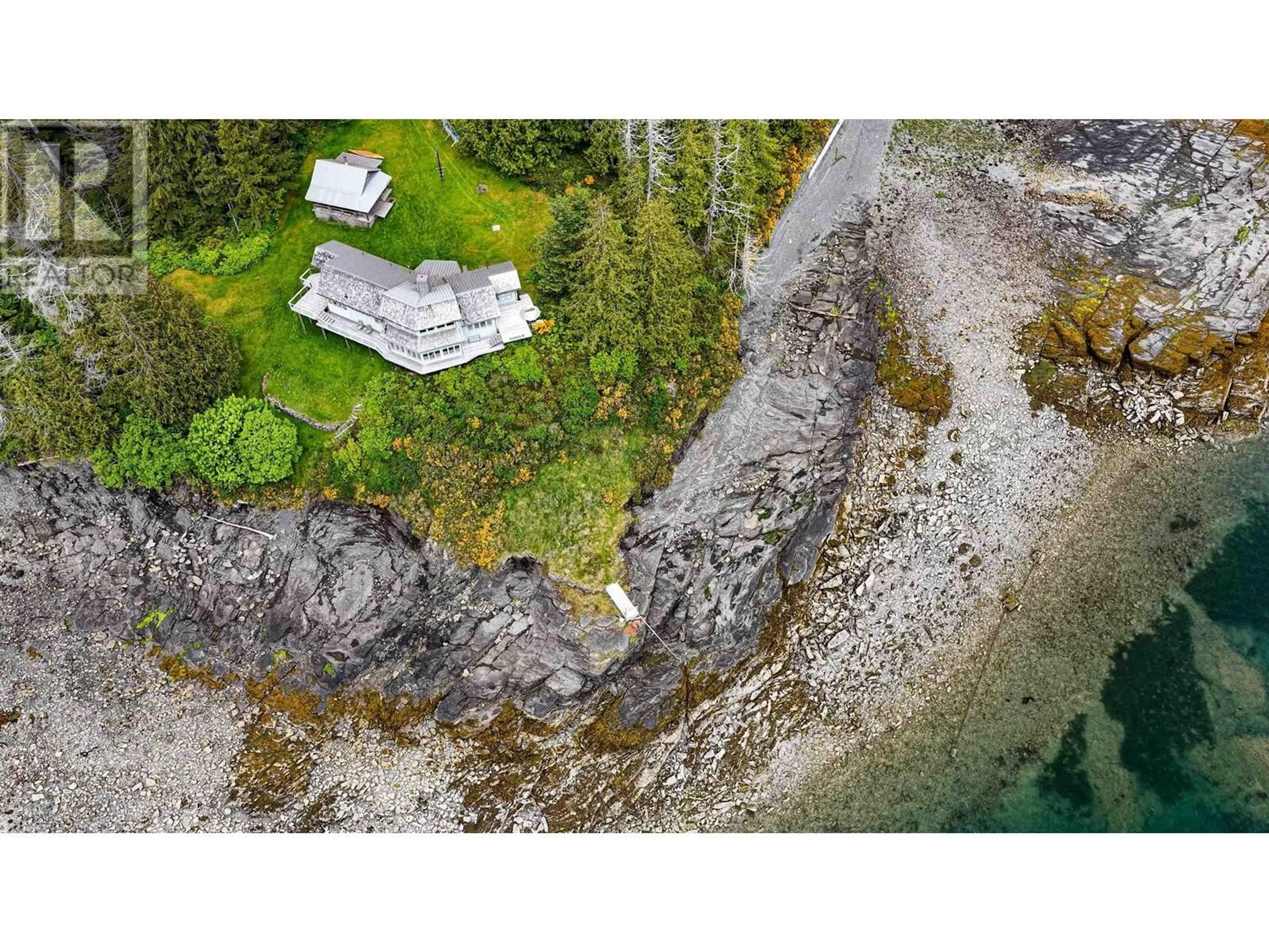 A pic from outside/outdoor area/front of a property/back of a property/a pic from drone, water/lake/river/ocean view for LOT 1 ROBERTSON ISLAND, Daajing Giids City British Columbia V0T1S0