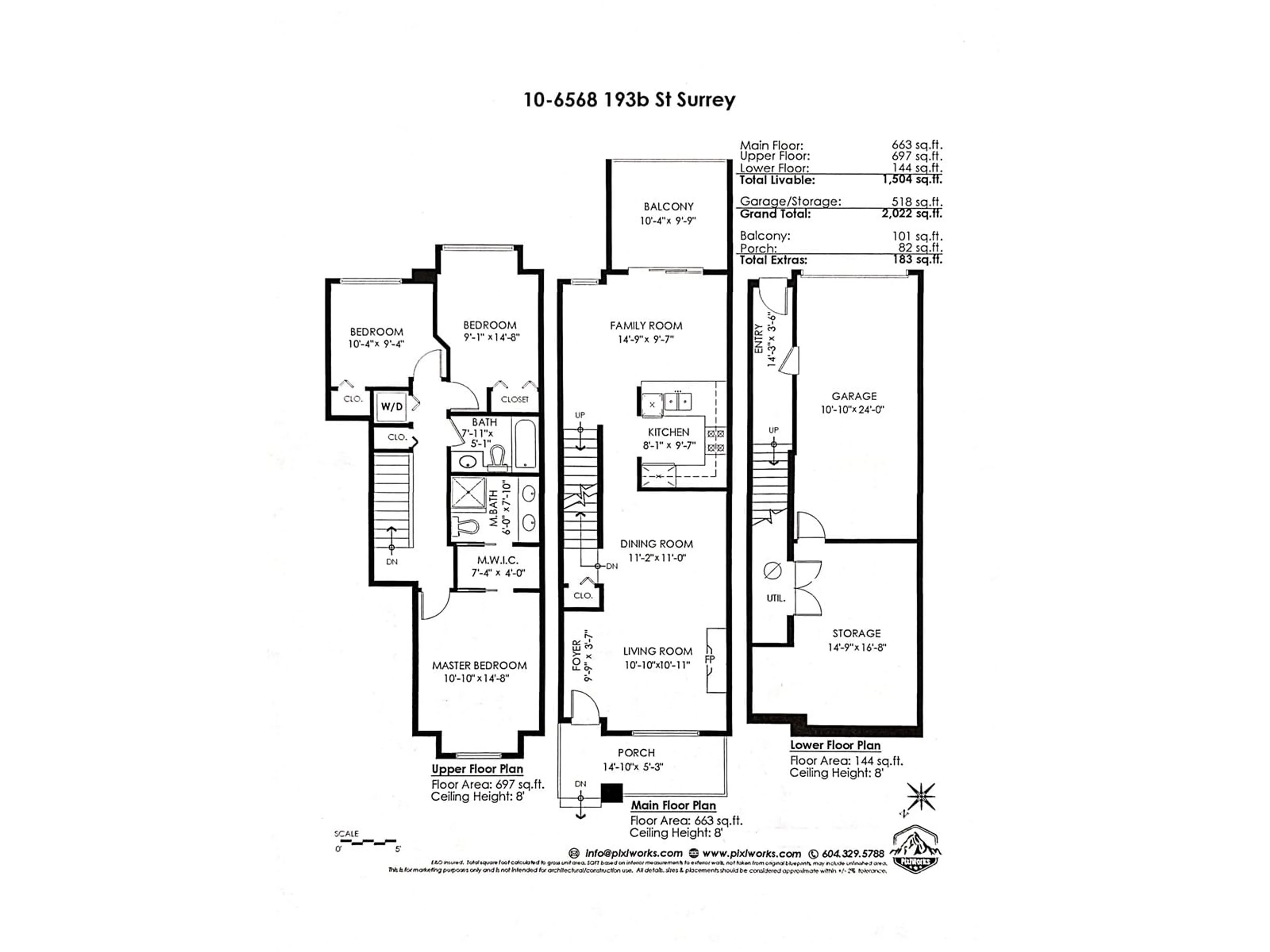 Floor plan for 10 - 6568 193B, Surrey British Columbia V4N5S2