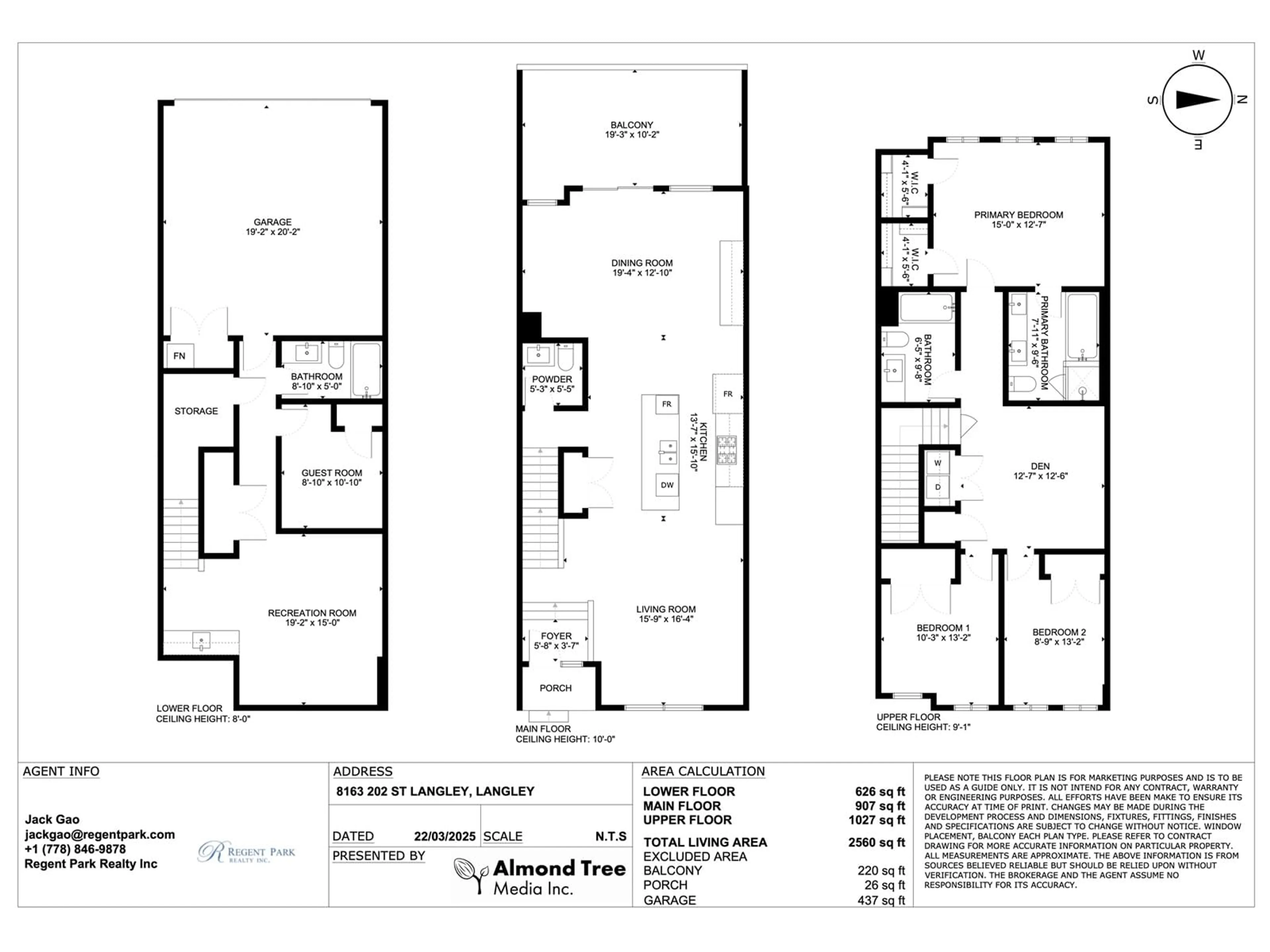 Floor plan for 8163 202, Langley British Columbia V2Y3K2