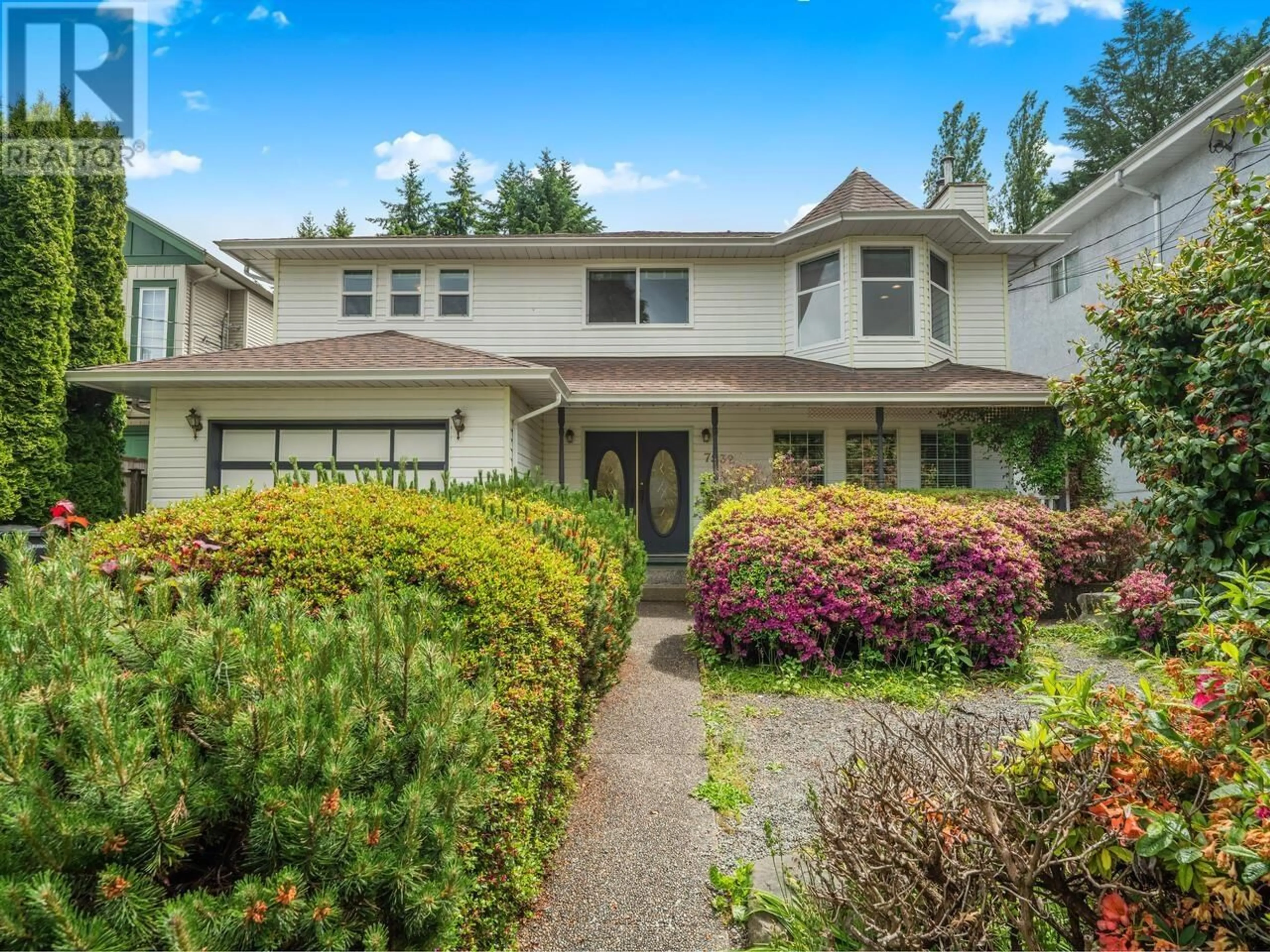 Home with vinyl exterior material, street for 7932 ROSEWOOD STREET, Burnaby British Columbia V5E2H3
