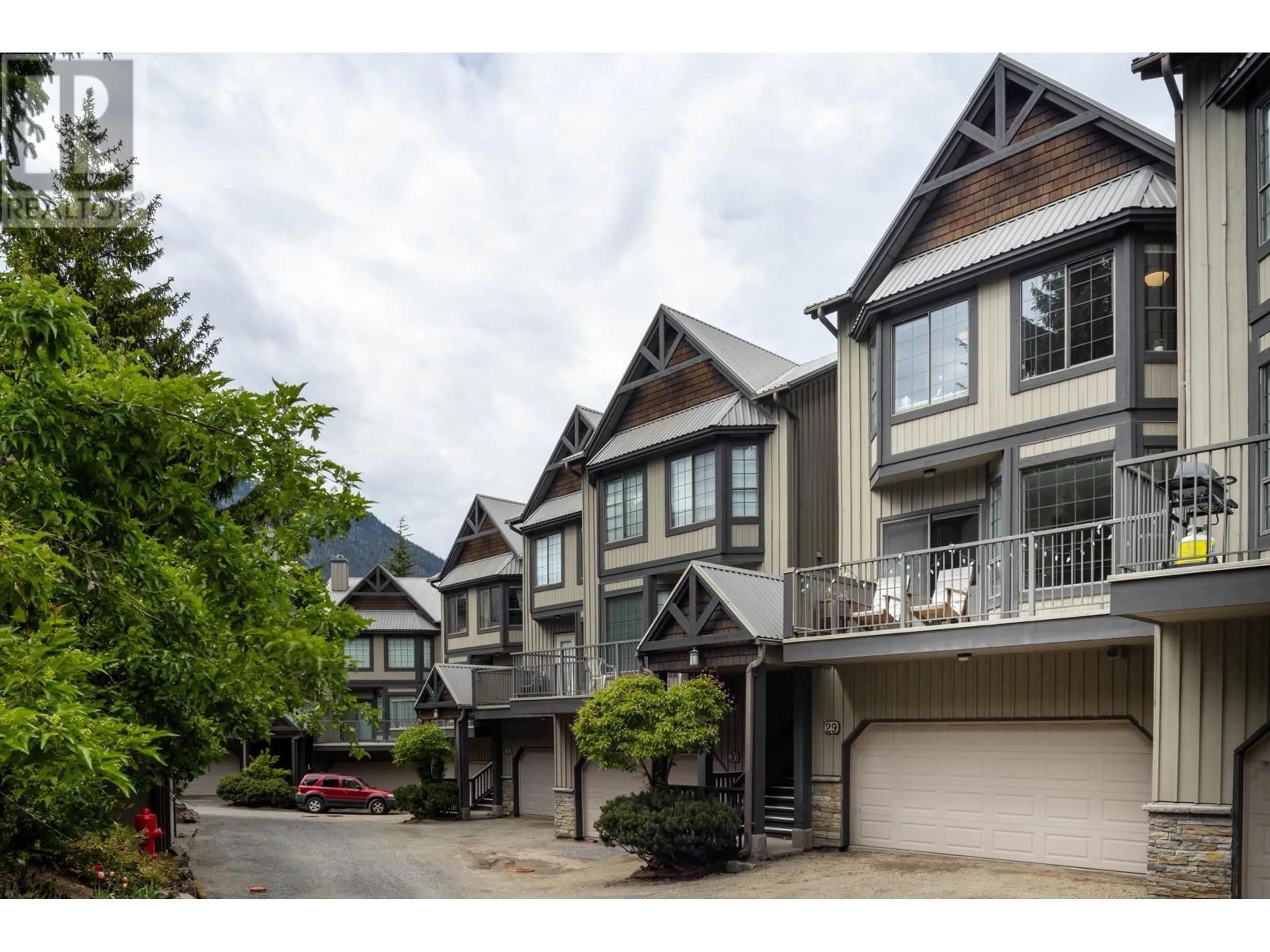 A pic from outside/outdoor area/front of a property/back of a property/a pic from drone, mountain view for 29 - 2104 NORDIC DRIVE, Whistler British Columbia V8E0P1