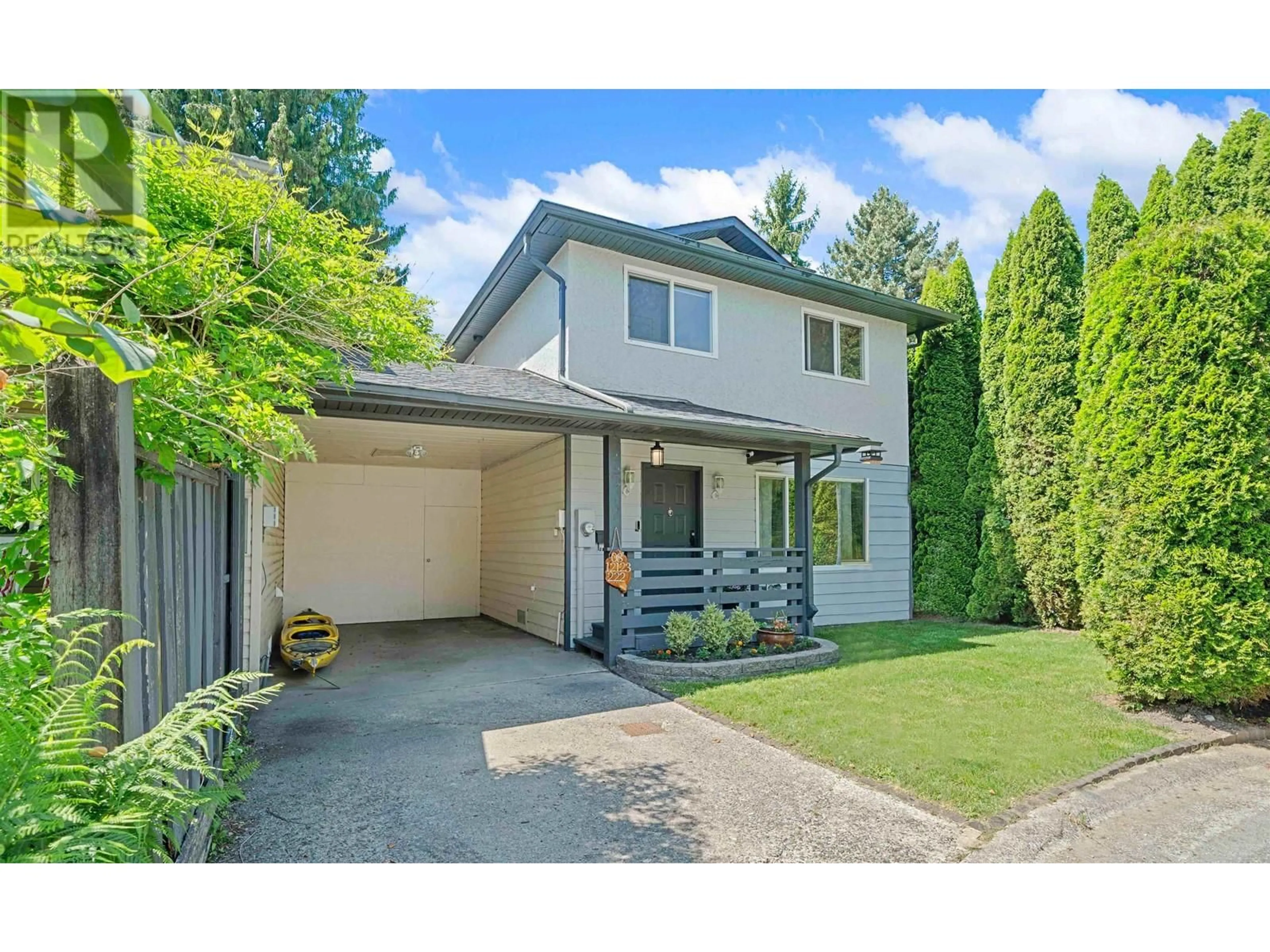 Home with vinyl exterior material, street for 8 - 12123 222 STREET, Maple Ridge British Columbia V2X5W4