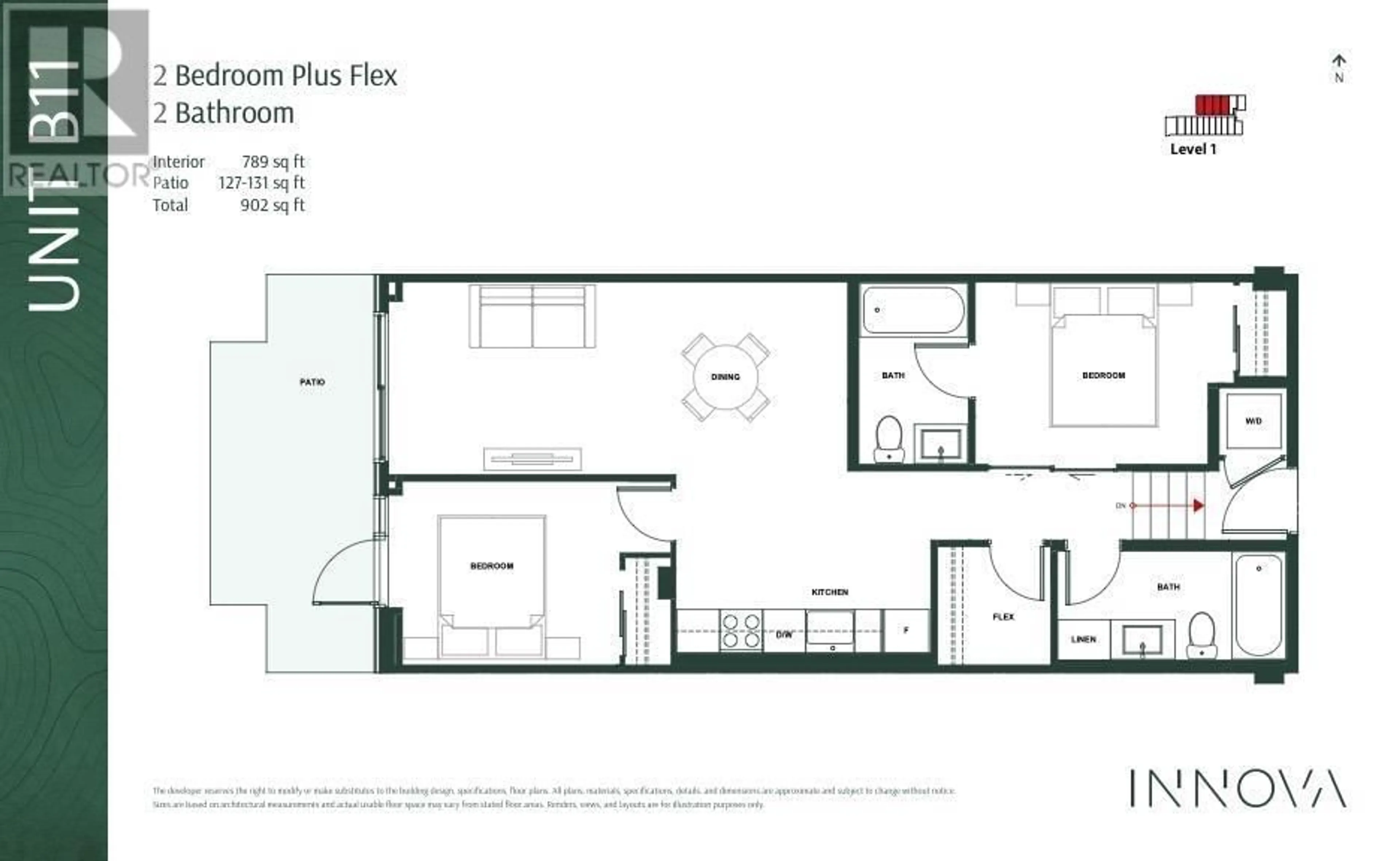 Floor plan for 117 - 402 3RD STREET, North Vancouver British Columbia V7L1G2