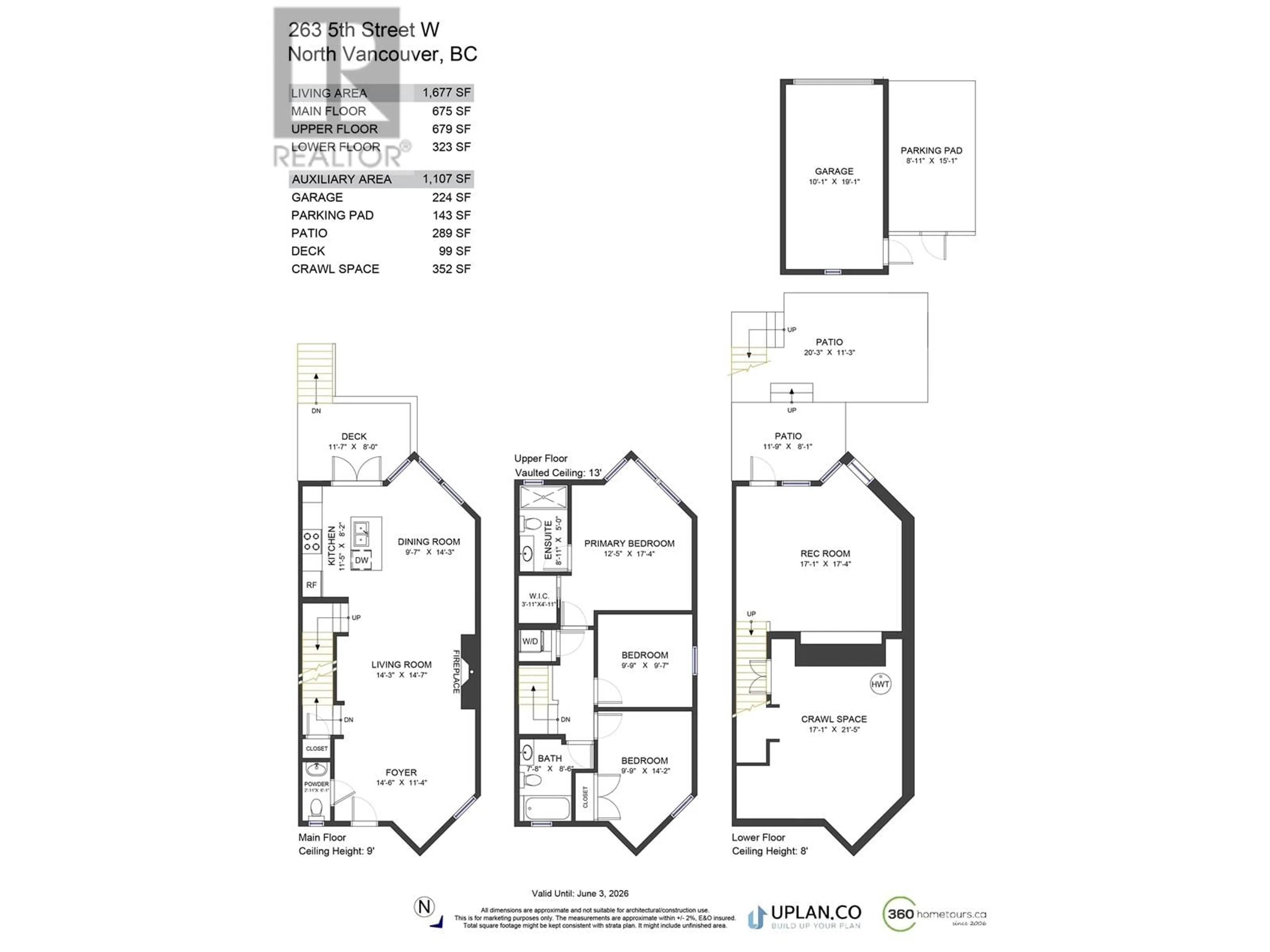 Floor plan for 263 5TH STREET, North Vancouver British Columbia V7M1J9