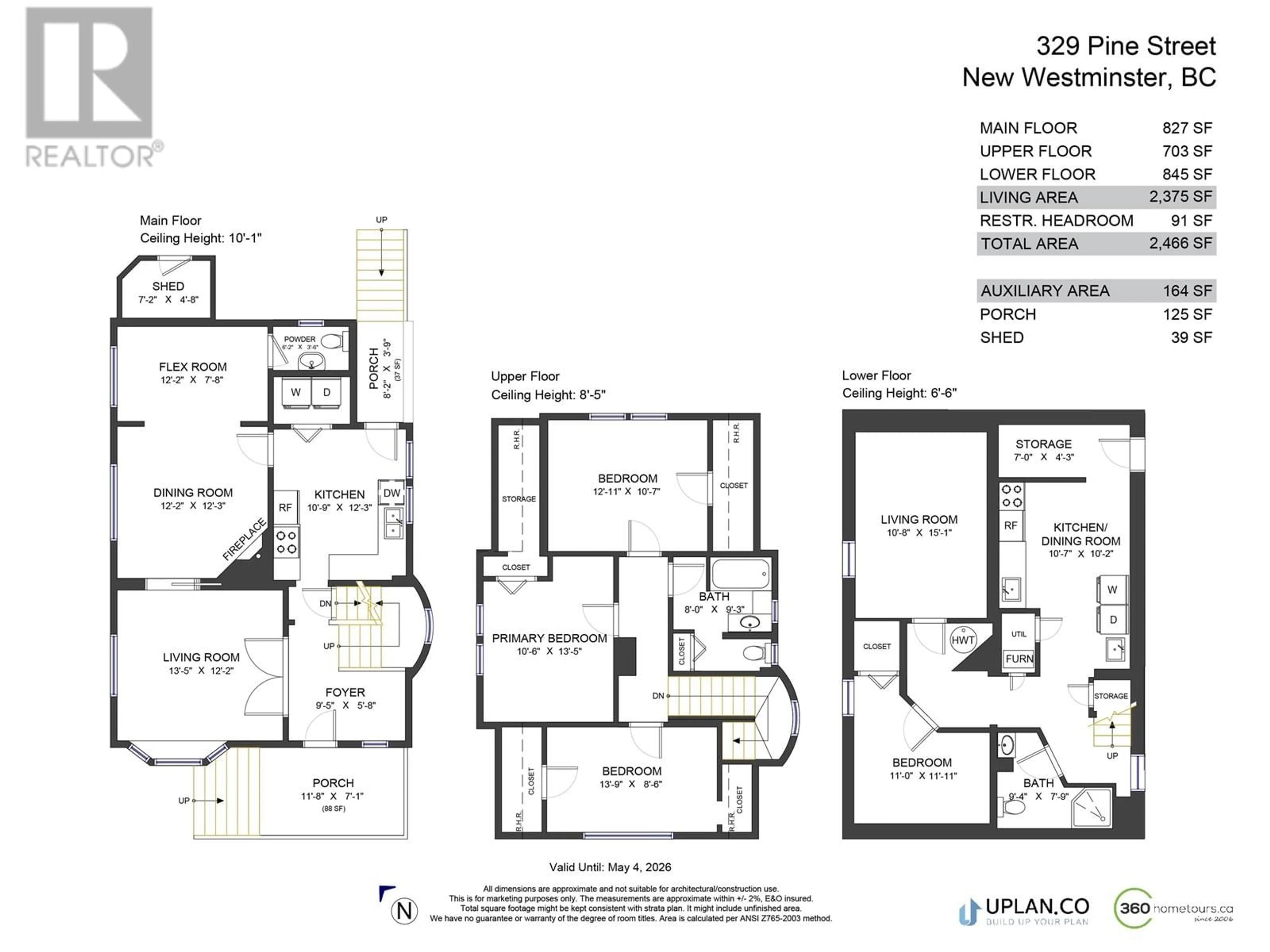 Floor plan for 329 PINE STREET, New Westminster British Columbia V3L2T1