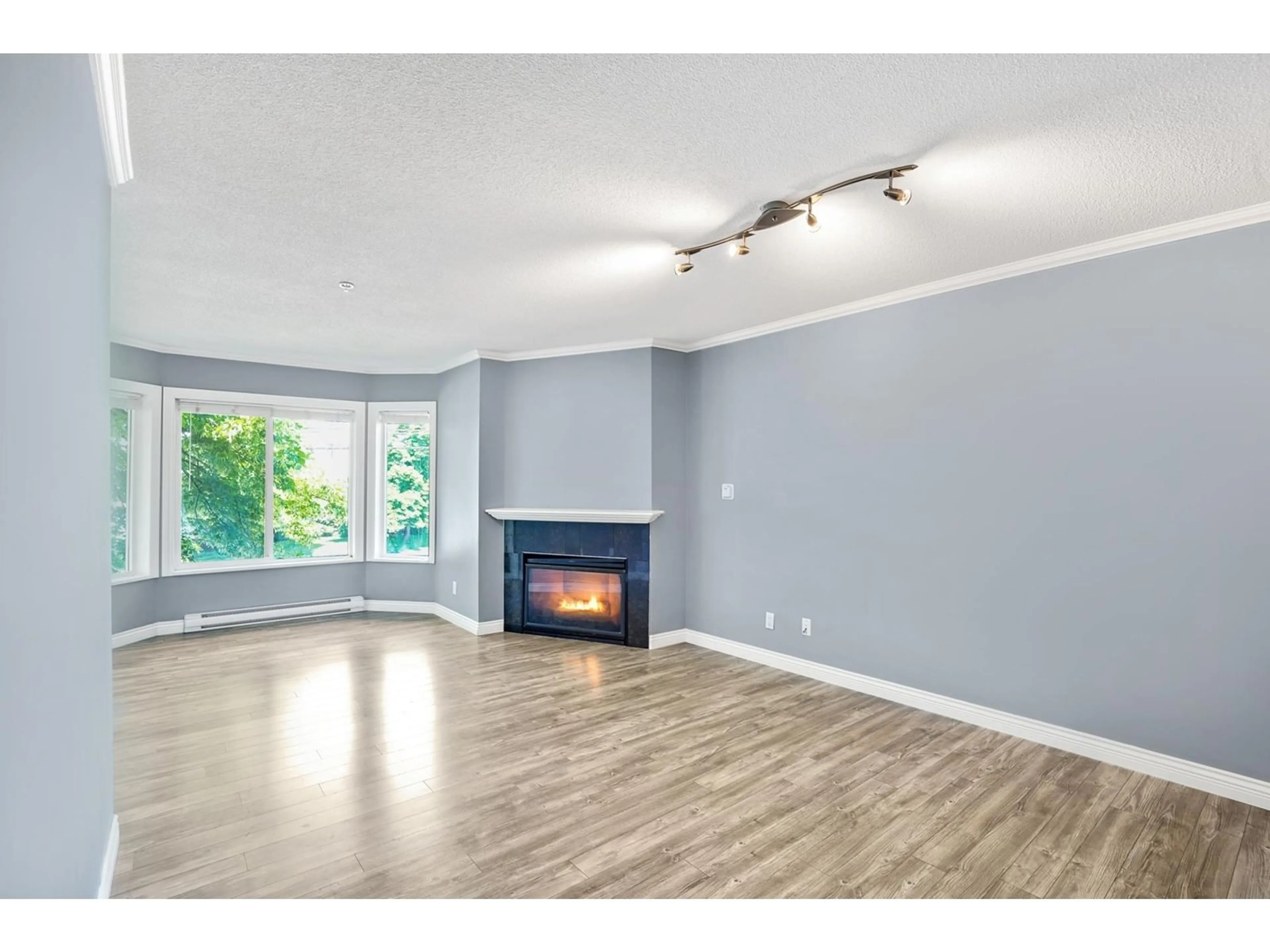 Living room with furniture, wood/laminate floor for 212 - 12110 80, Surrey British Columbia V3W0V2
