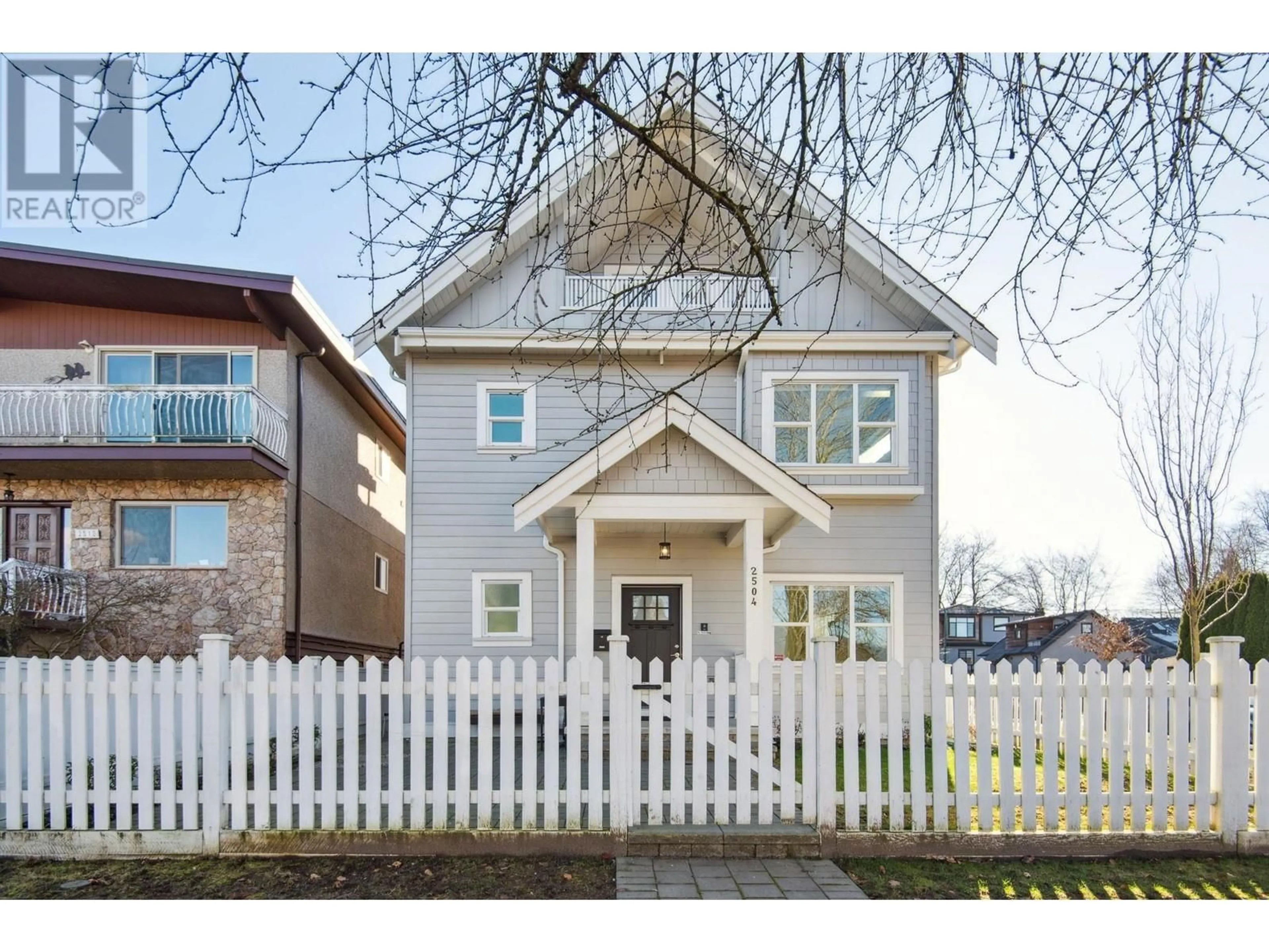 Home with vinyl exterior material, street for 2504 NAPIER STREET, Vancouver British Columbia V5K2W5
