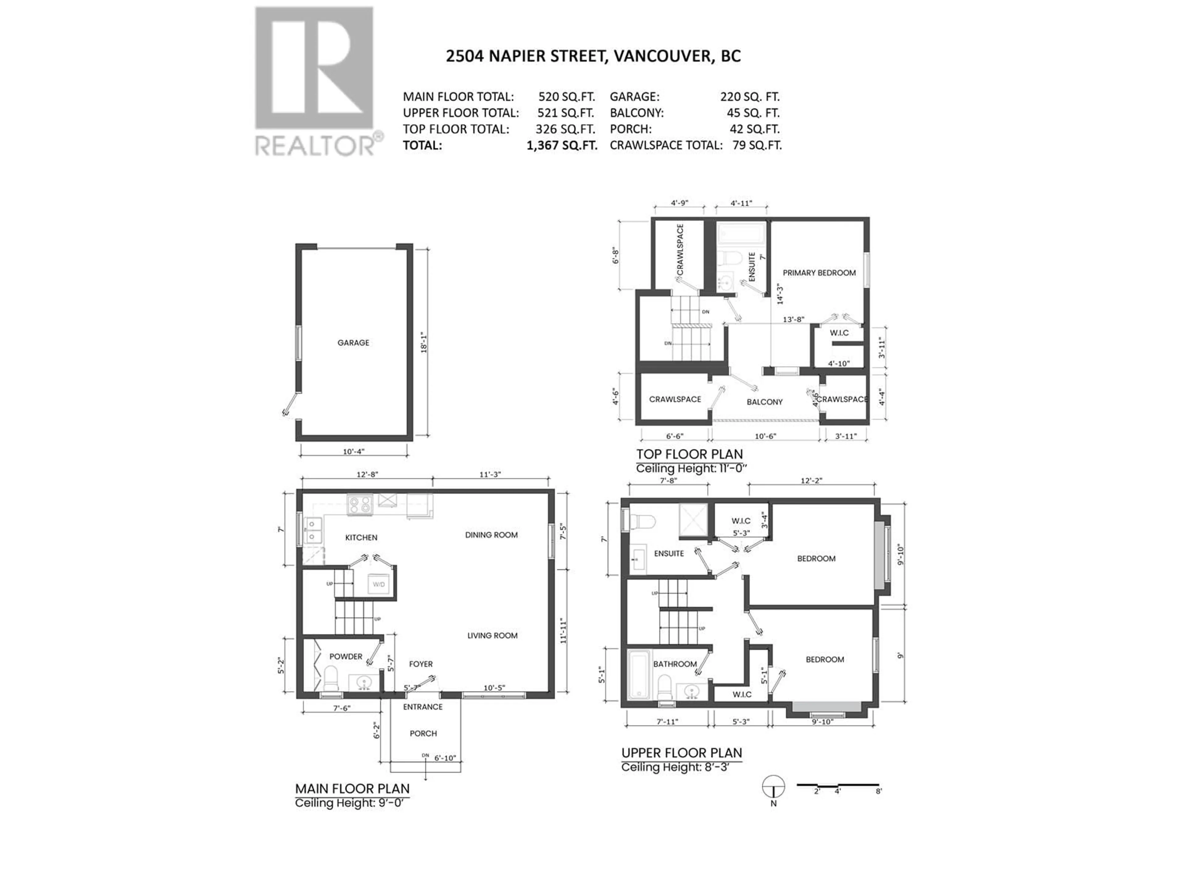 Floor plan for 2504 NAPIER STREET, Vancouver British Columbia V5K2W5