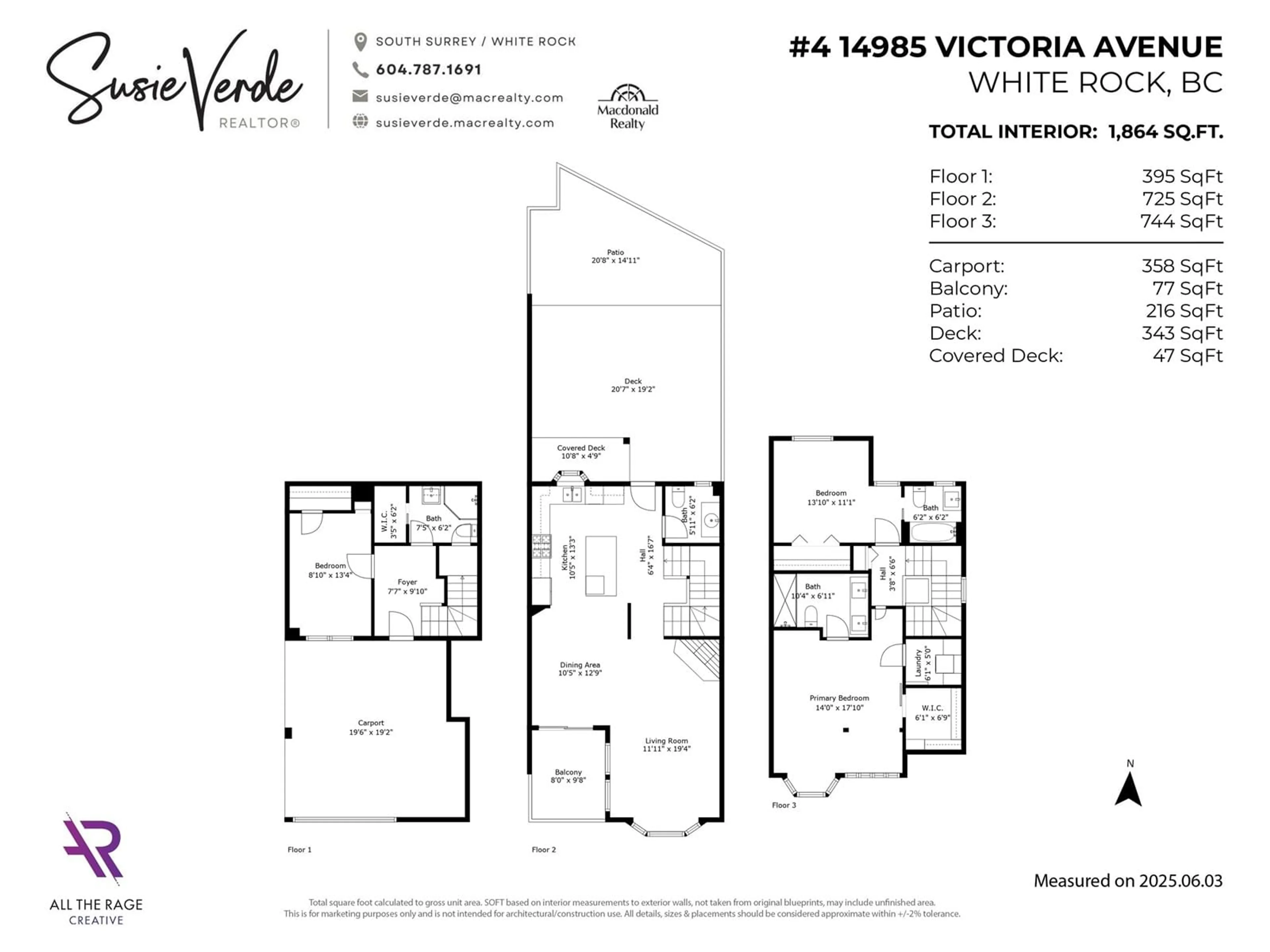 Floor plan for 4 - 14985 VICTORIA, White Rock British Columbia V4B1G2