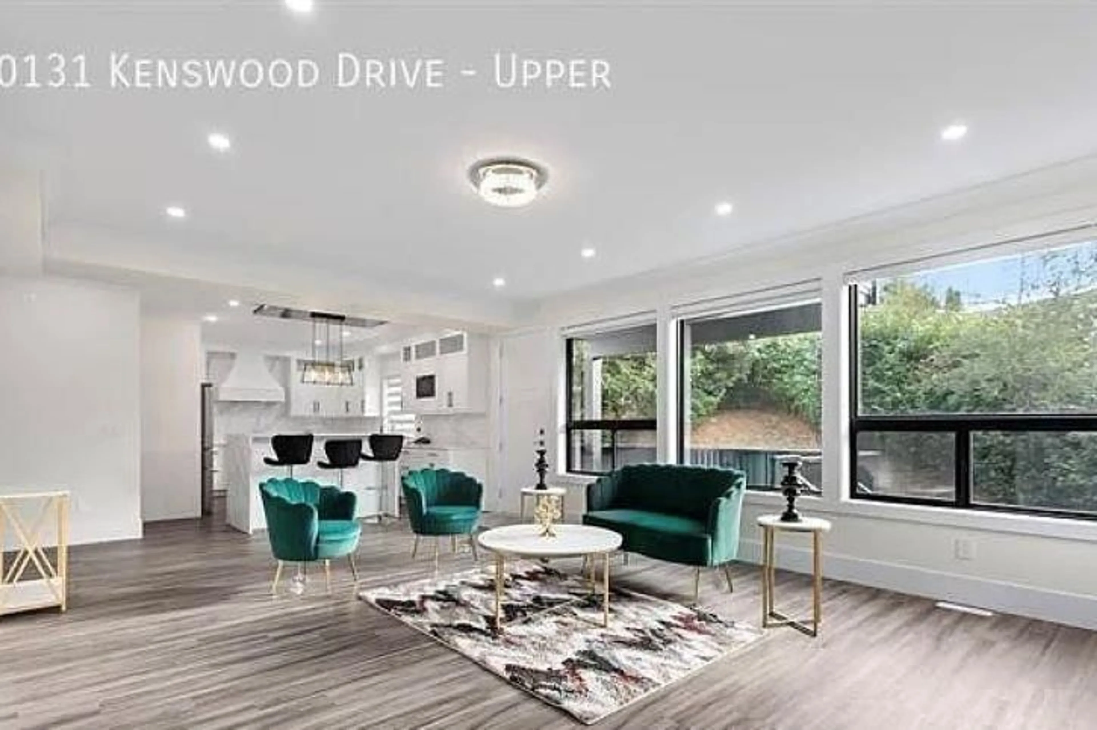 Living room with furniture, wood/laminate floor for 10131 KENSWOOD DRIVE, Chilliwack British Columbia V2P7N6
