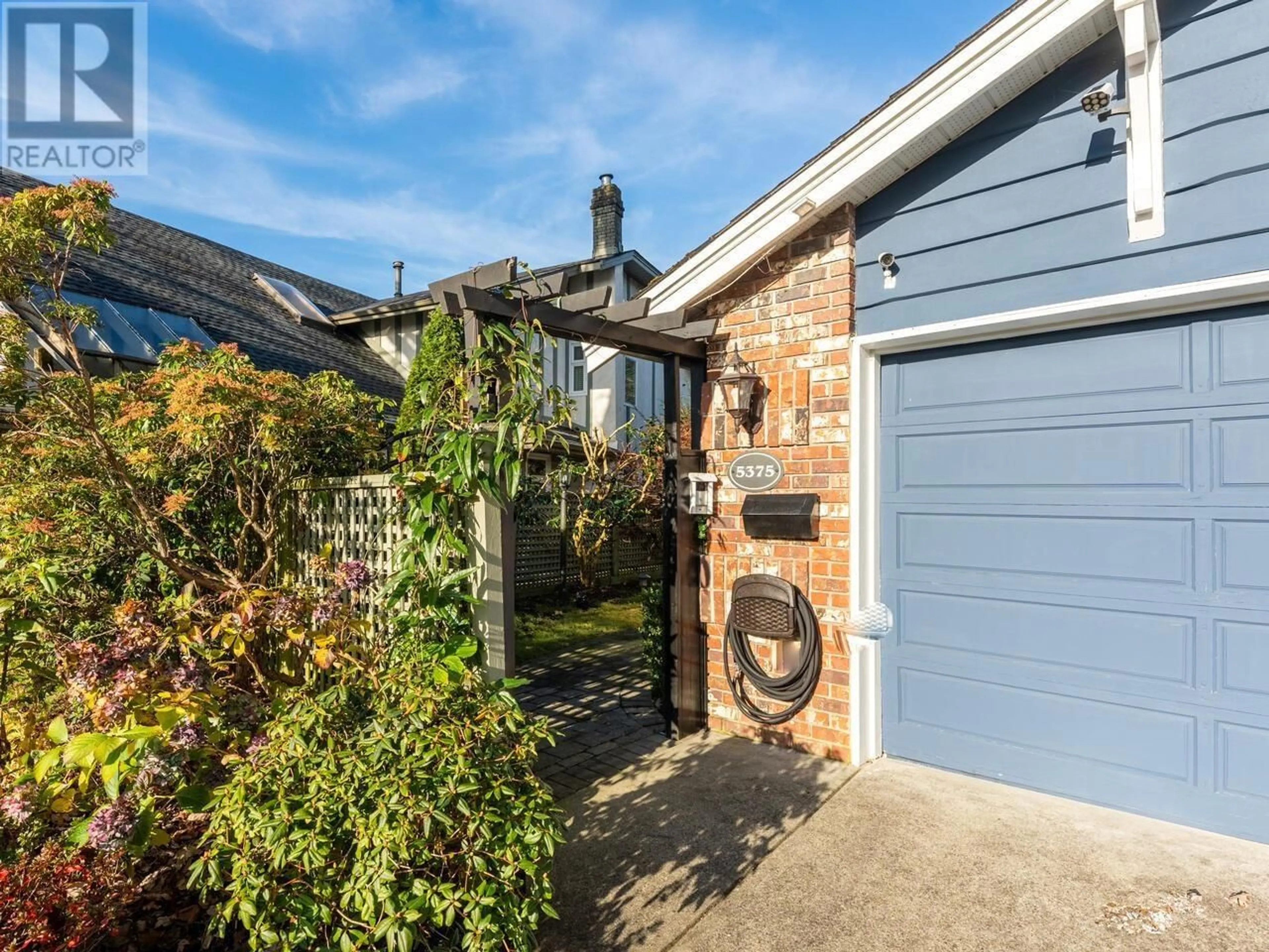 A pic from outside/outdoor area/front of a property/back of a property/a pic from drone, street for 5375 OPAL PLACE, Richmond British Columbia V7C5B4