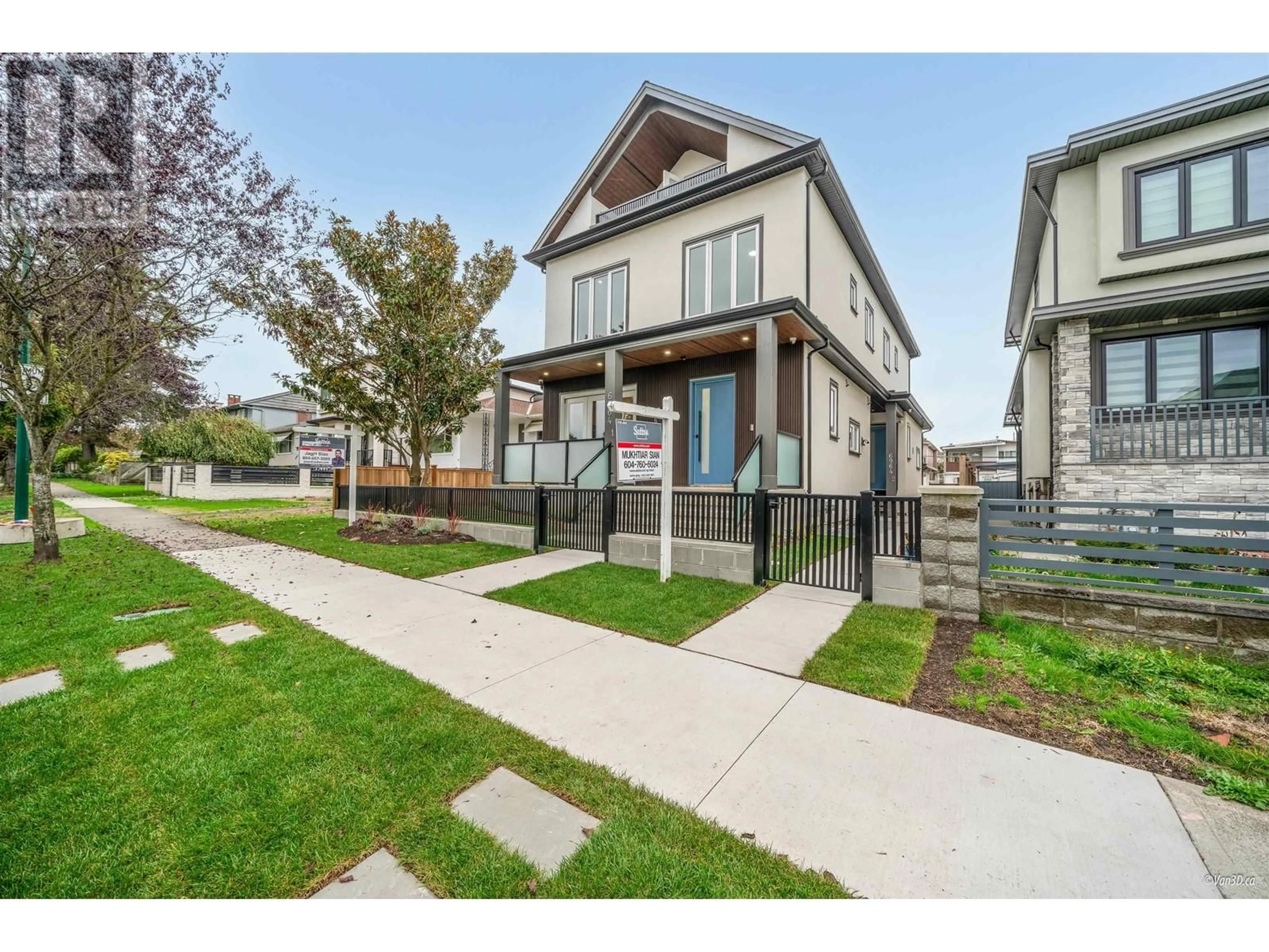 Home with vinyl exterior material, street for 1 - 6964 INVERNESS STREET, Vancouver British Columbia V5X4G5