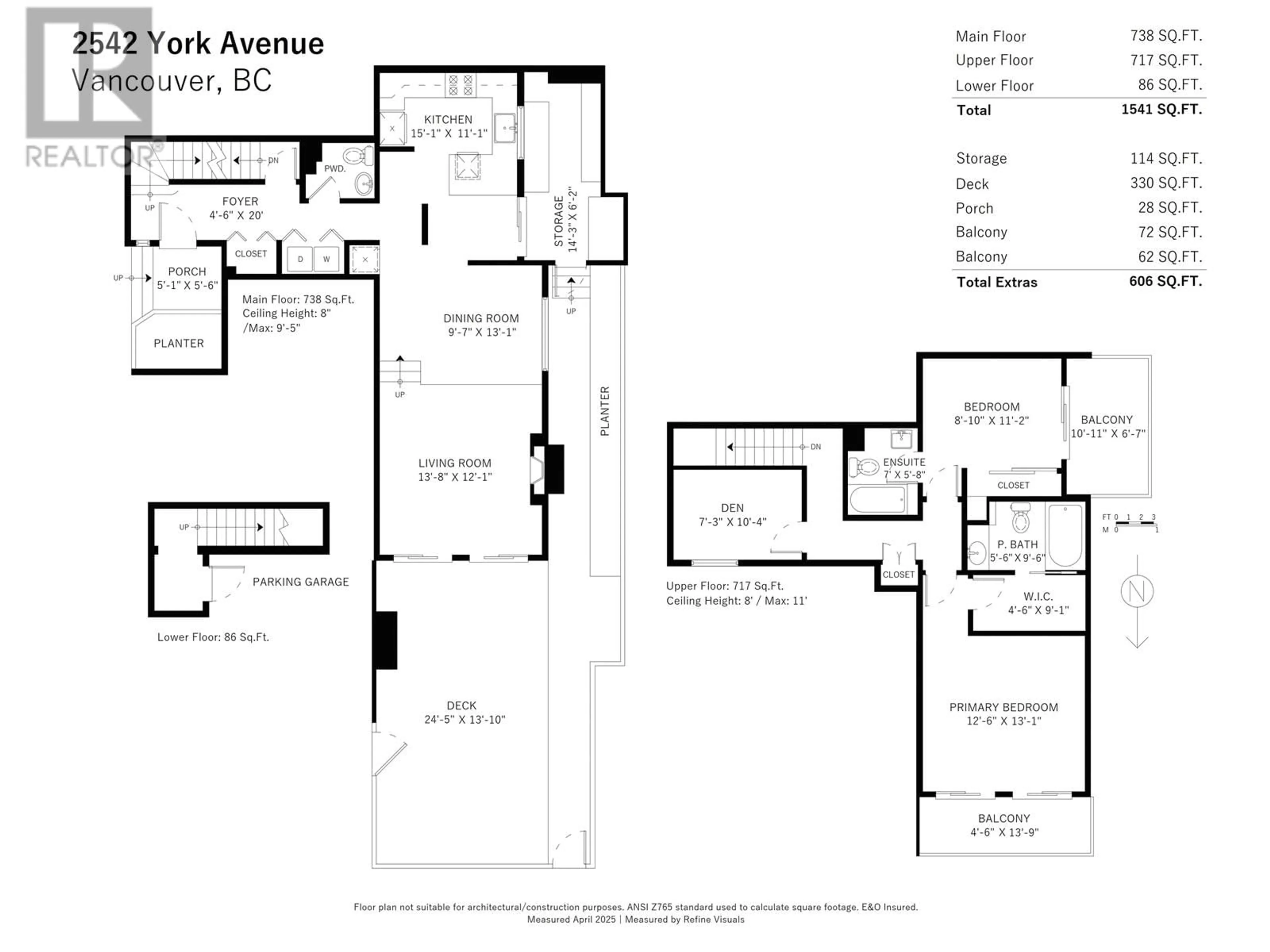 Floor plan for 2542 YORK AVENUE, Vancouver British Columbia V6K1E3