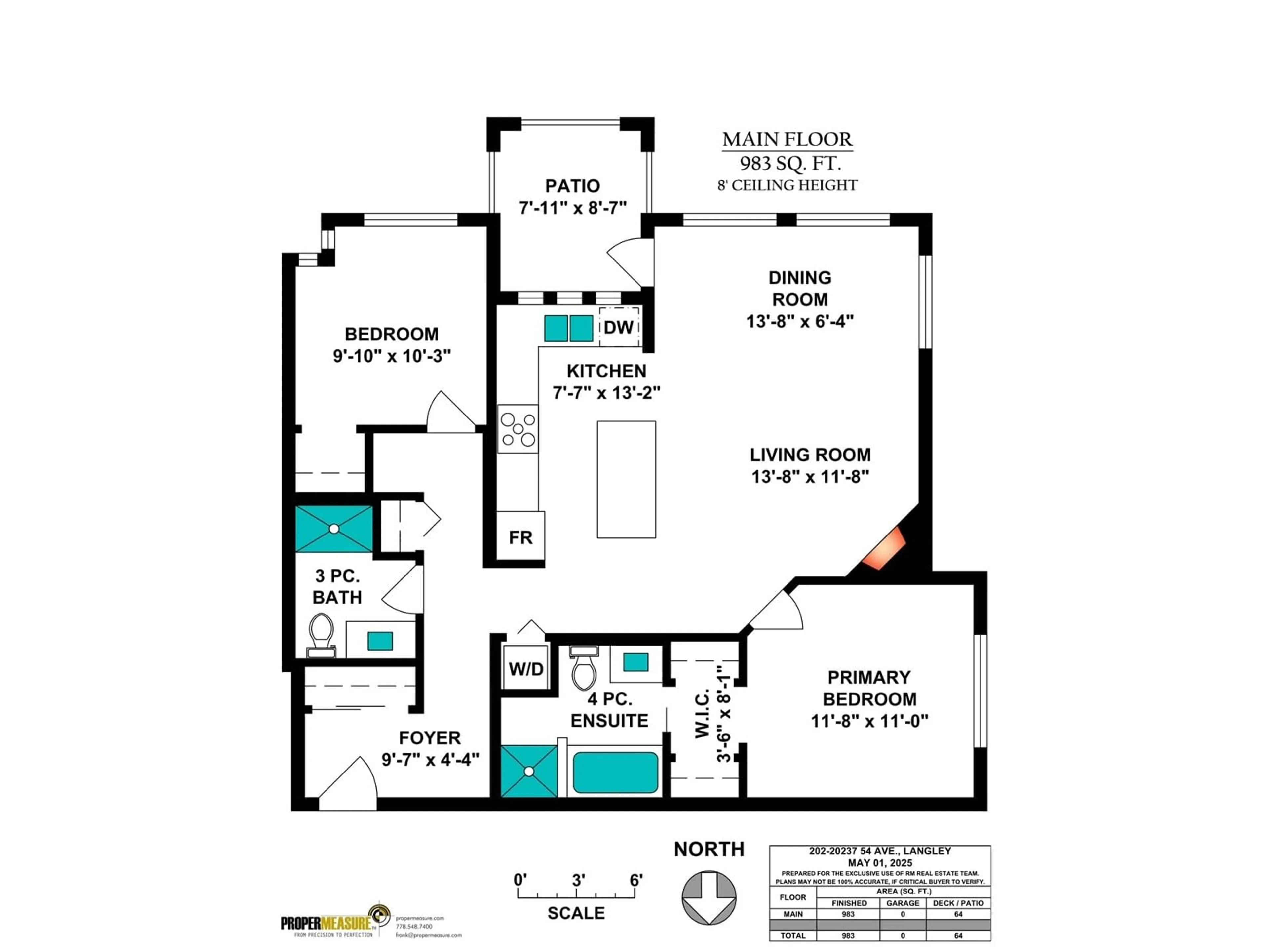 Floor plan for 202 - 20237 54, Langley British Columbia V3A3W2