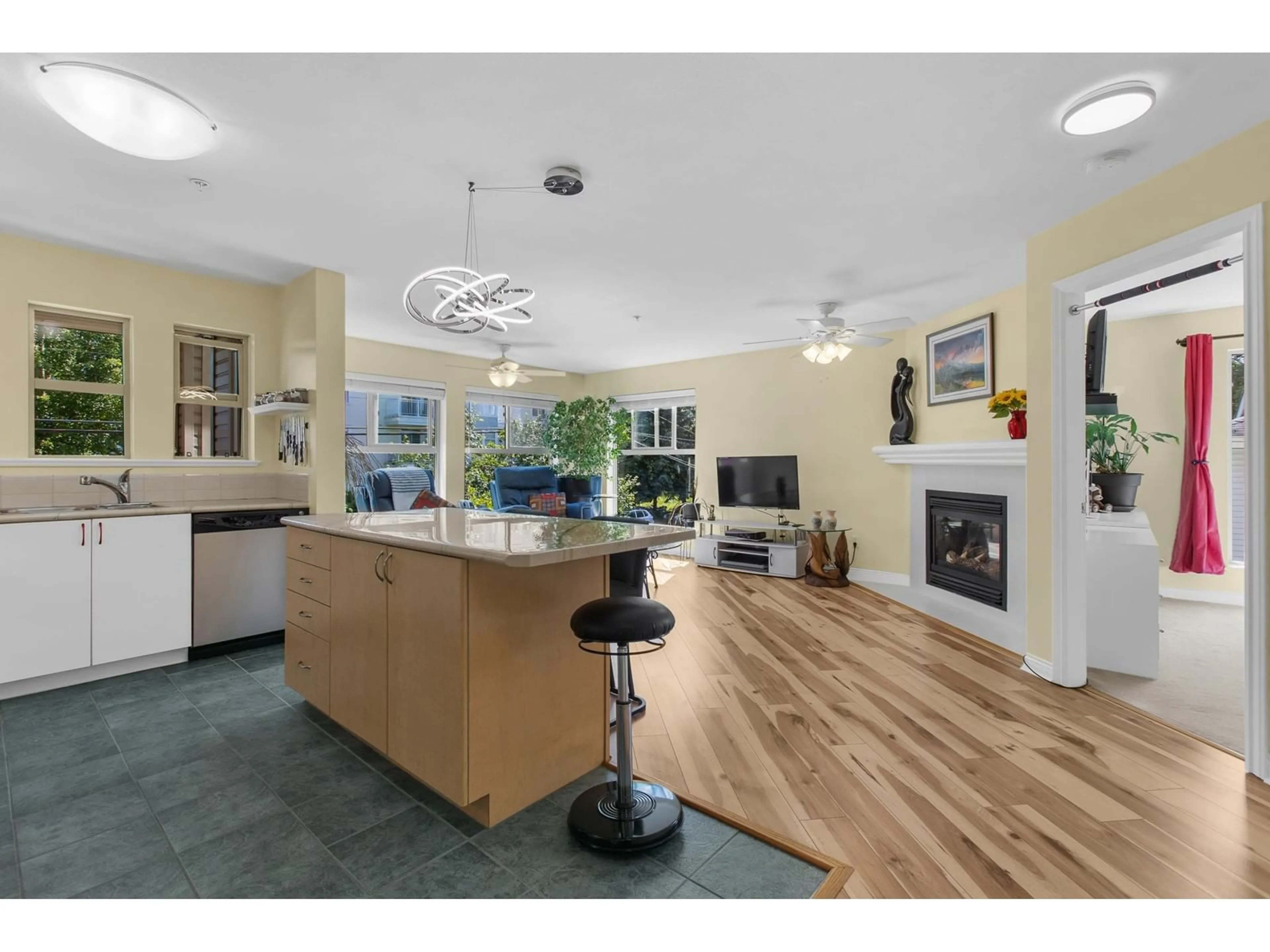 Open concept kitchen, unknown for 202 - 20237 54, Langley British Columbia V3A3W2