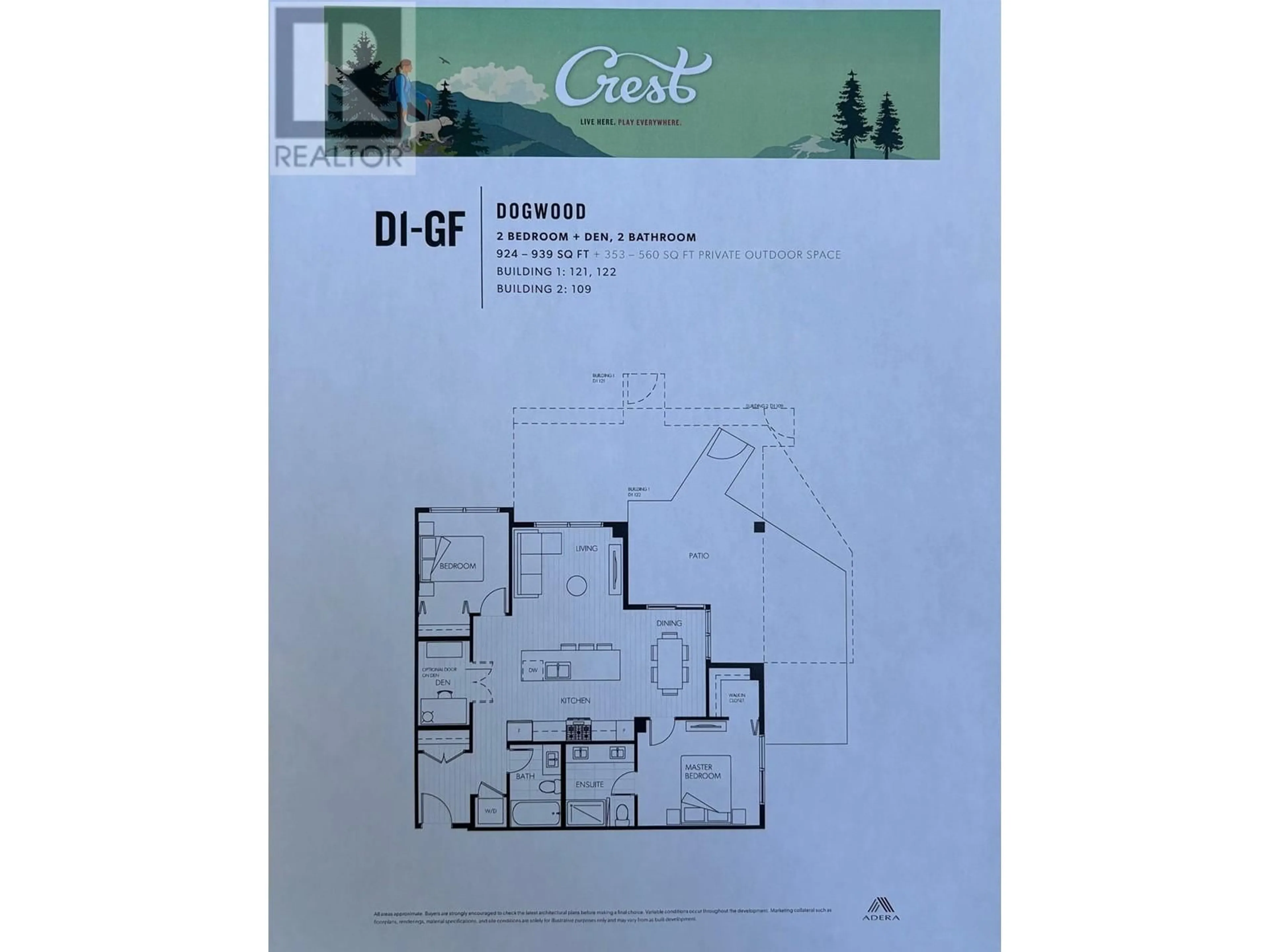 Floor plan for 121 - 108 8TH STREET, North Vancouver British Columbia V7L0H1