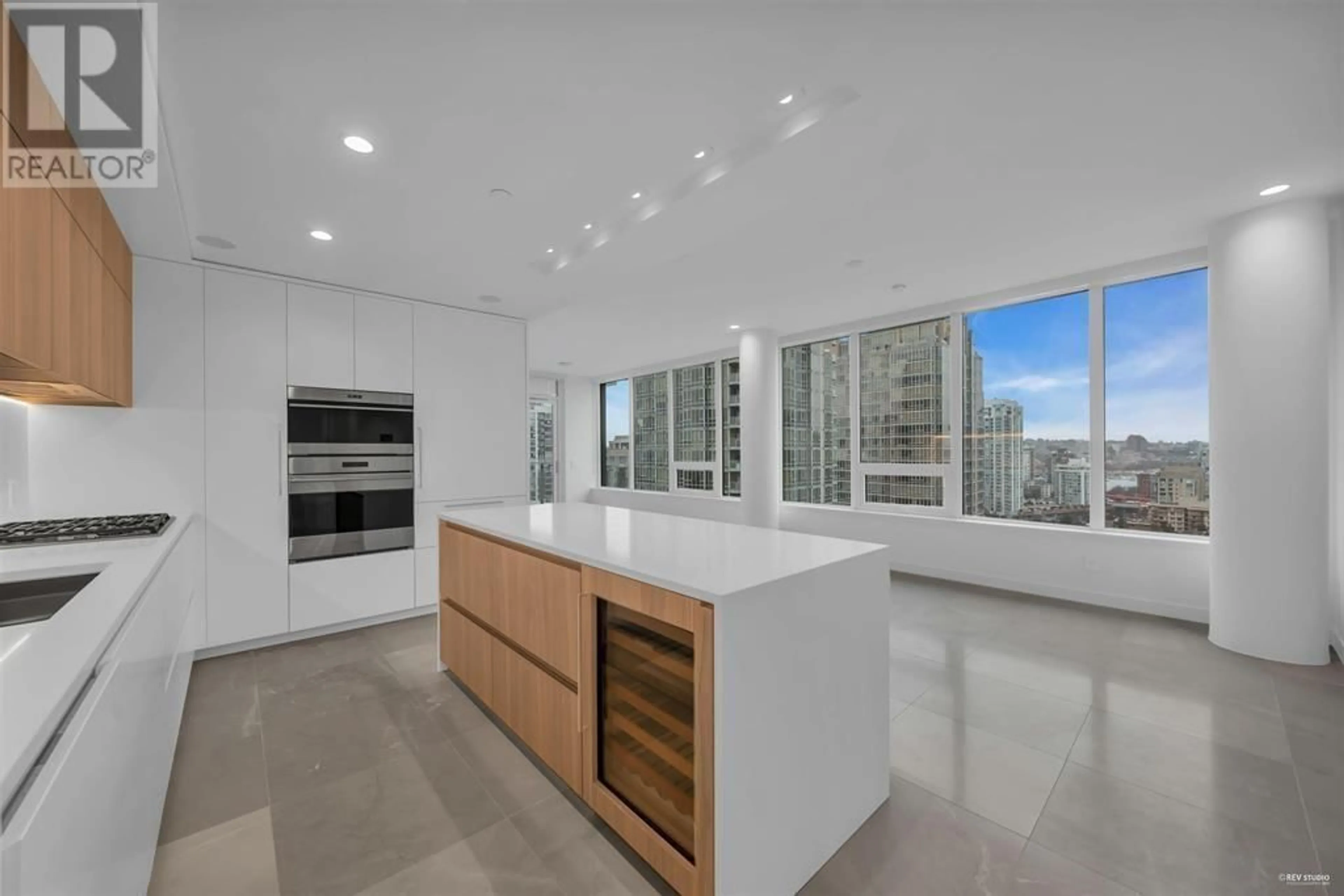 Open concept kitchen, ceramic/tile floor for 1604 - 885 CAMBIE STREET, Vancouver British Columbia V6B0R6