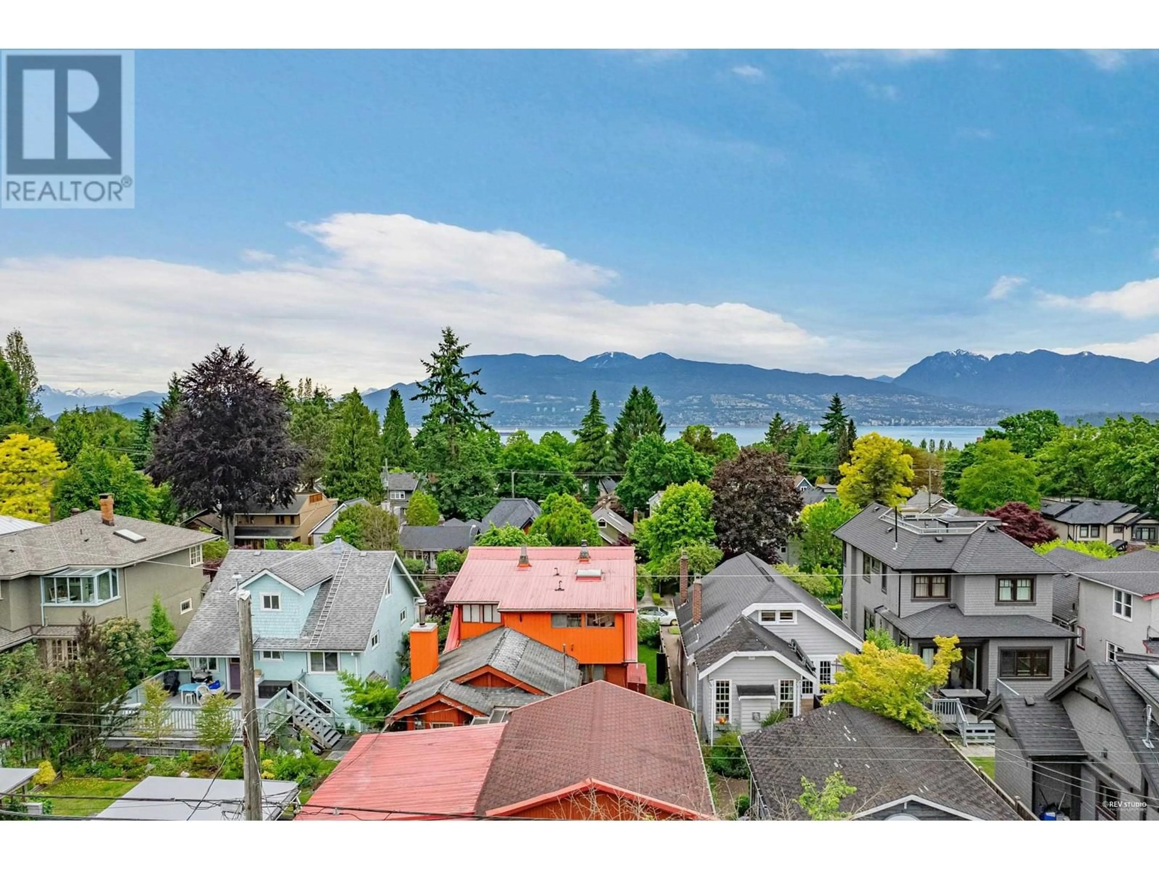 A pic from outside/outdoor area/front of a property/back of a property/a pic from drone, mountain view for 4133 12TH AVENUE, Vancouver British Columbia V6R2P5