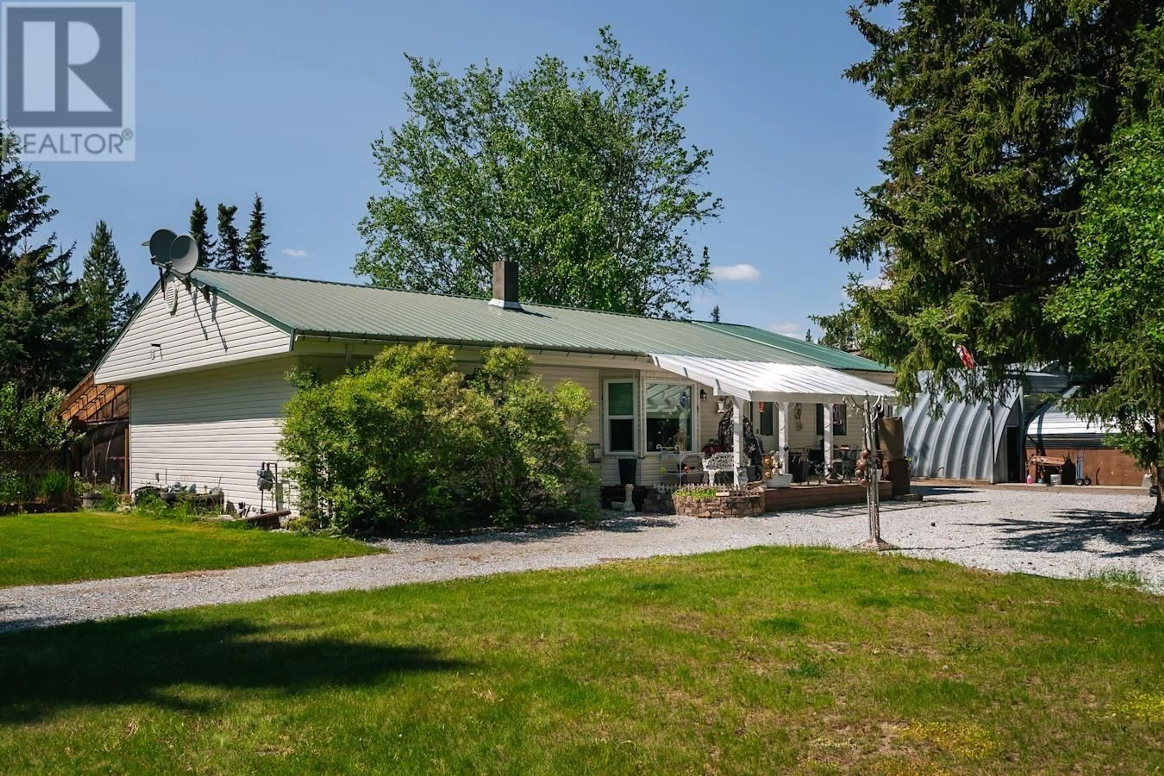 Home with vinyl exterior material, street for 12255 LOWER MUD RIVER ROAD, Prince George British Columbia V2N5C3