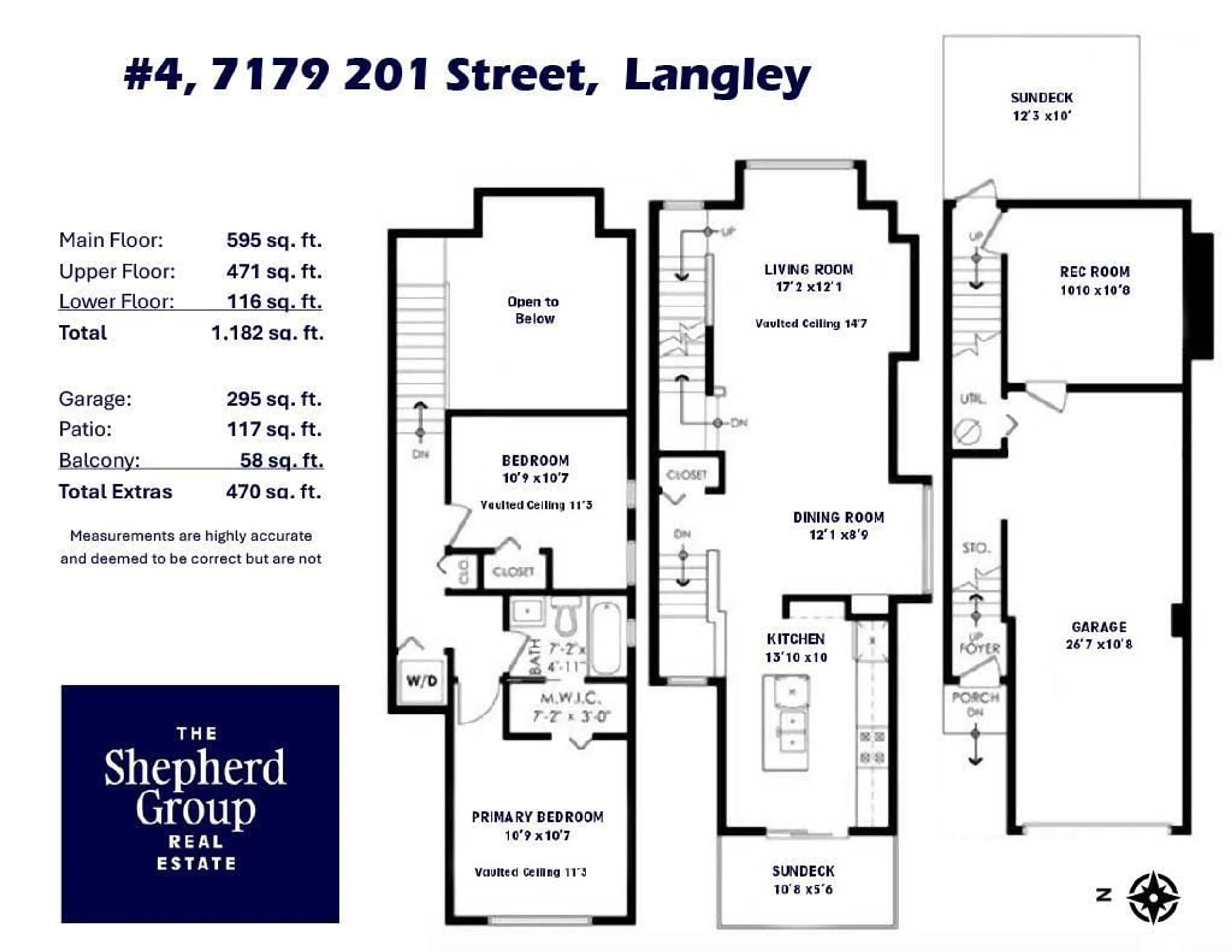 Floor plan for 4 - 7179 201, Langley British Columbia V2Y2Y9