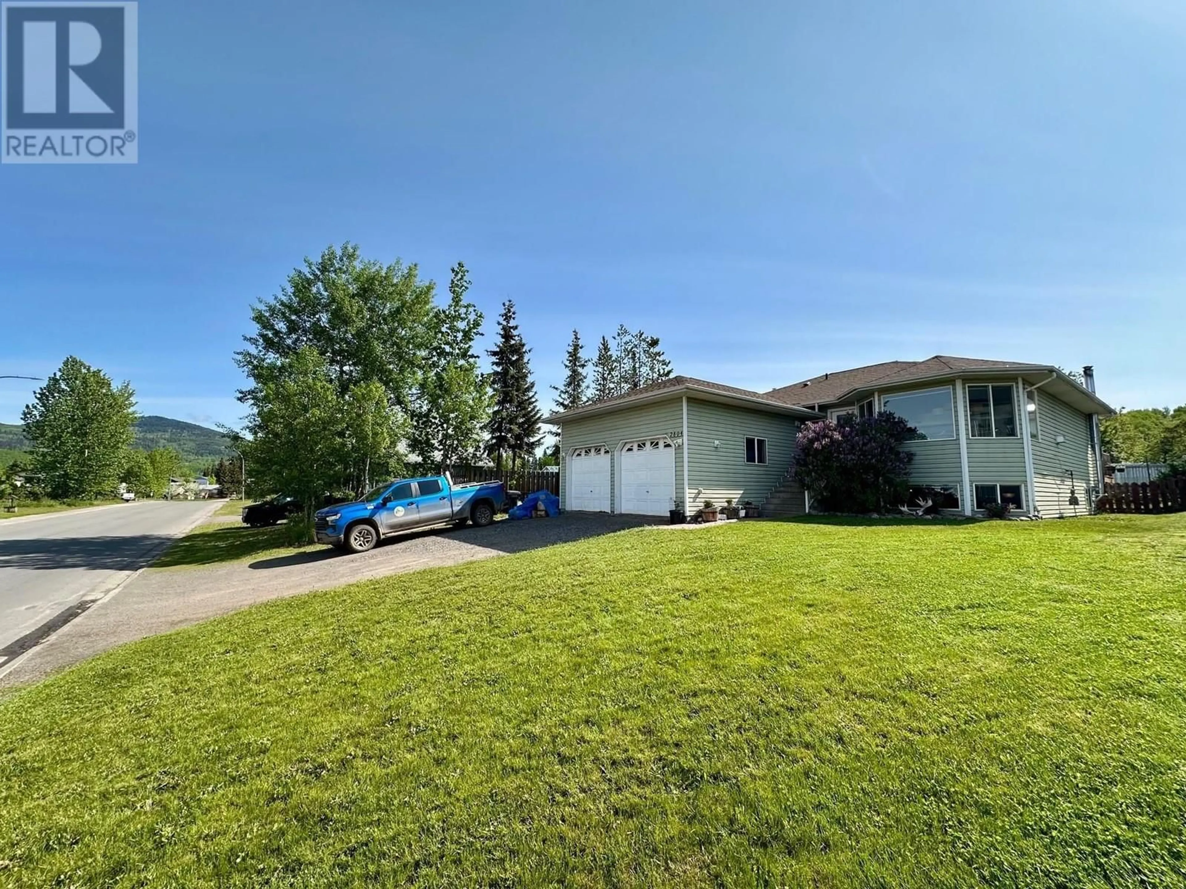 A pic from outside/outdoor area/front of a property/back of a property/a pic from drone, mountain view for 2804 OLSSON ROAD, Houston British Columbia V0J1Z0
