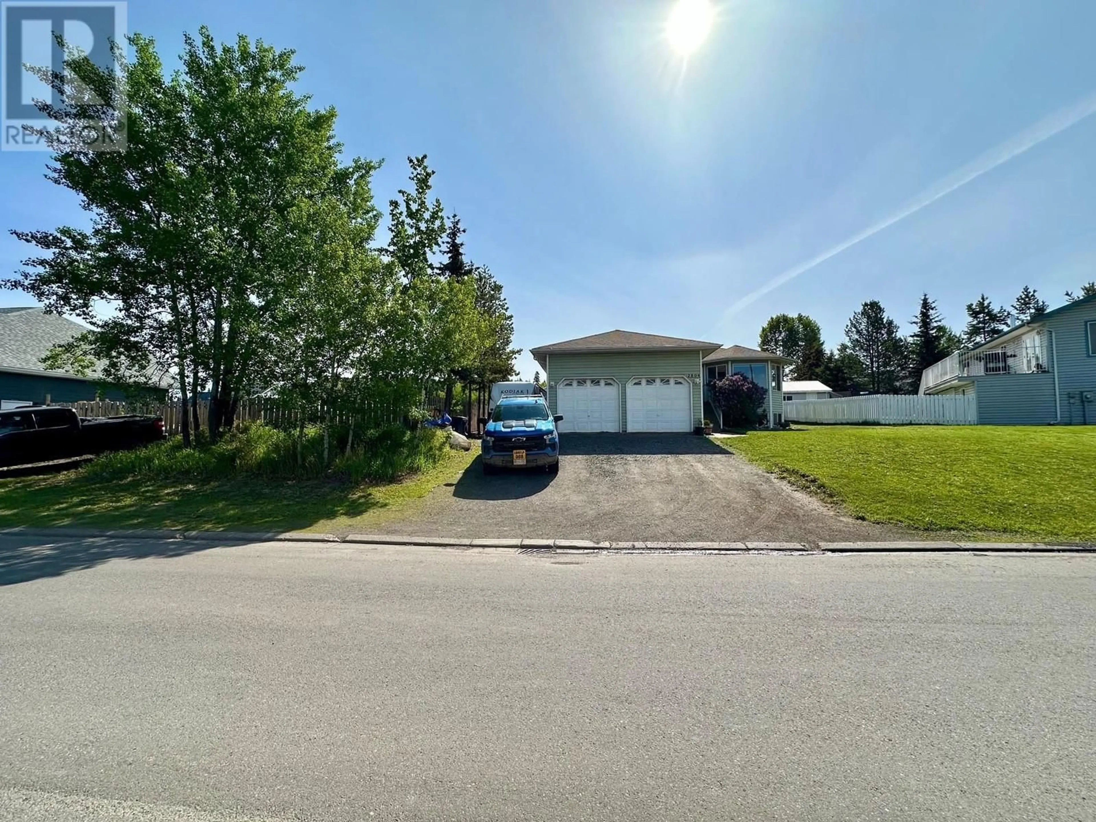 A pic from outside/outdoor area/front of a property/back of a property/a pic from drone, street for 2804 OLSSON ROAD, Houston British Columbia V0J1Z0