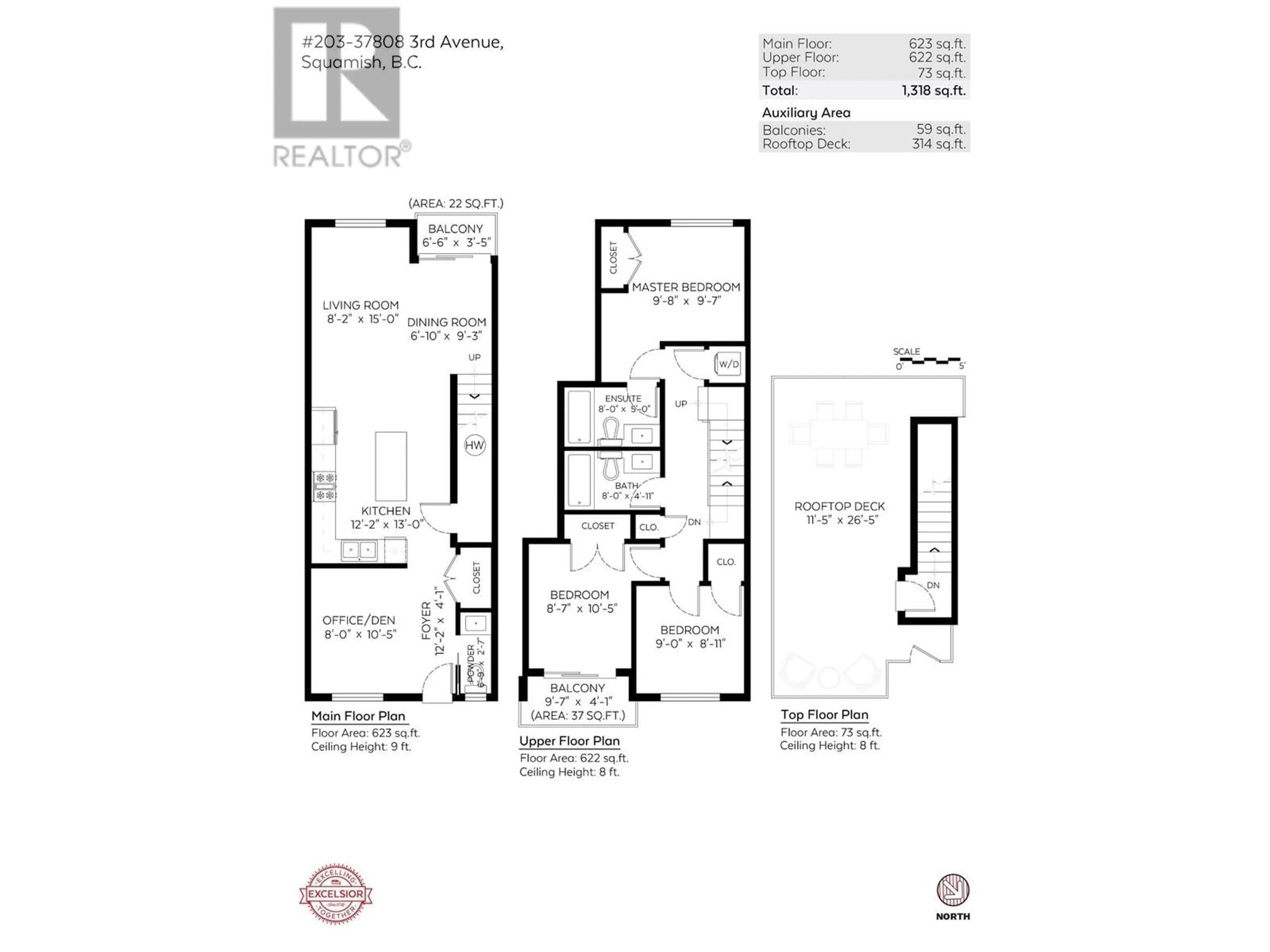 Floor plan for 203 - 37808 THIRD AVENUE, Squamish British Columbia V8B1B9