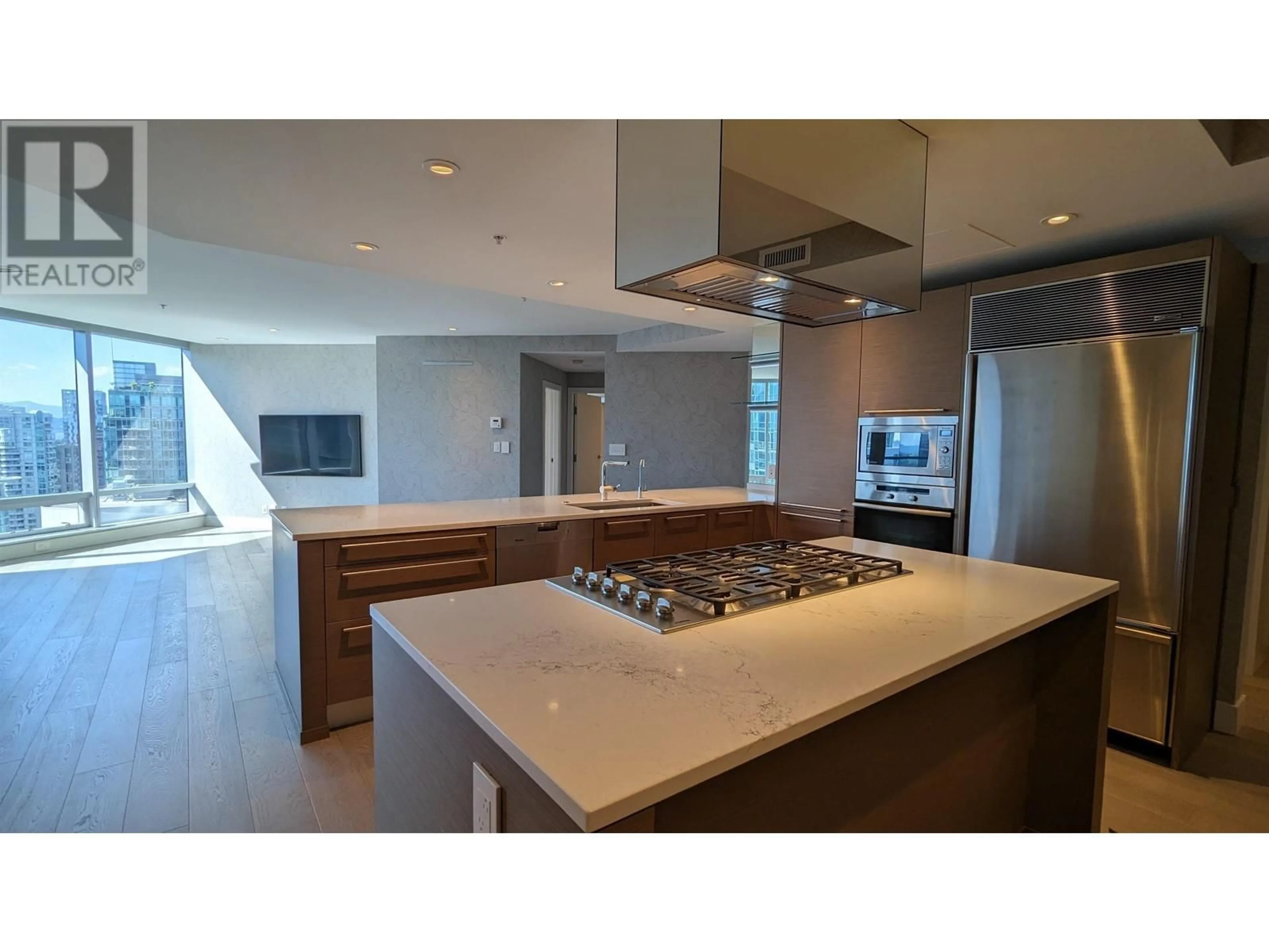 Contemporary kitchen, ceramic/tile floor for 3101 - 1111 ALBERNI STREET, Vancouver British Columbia V6E4V2