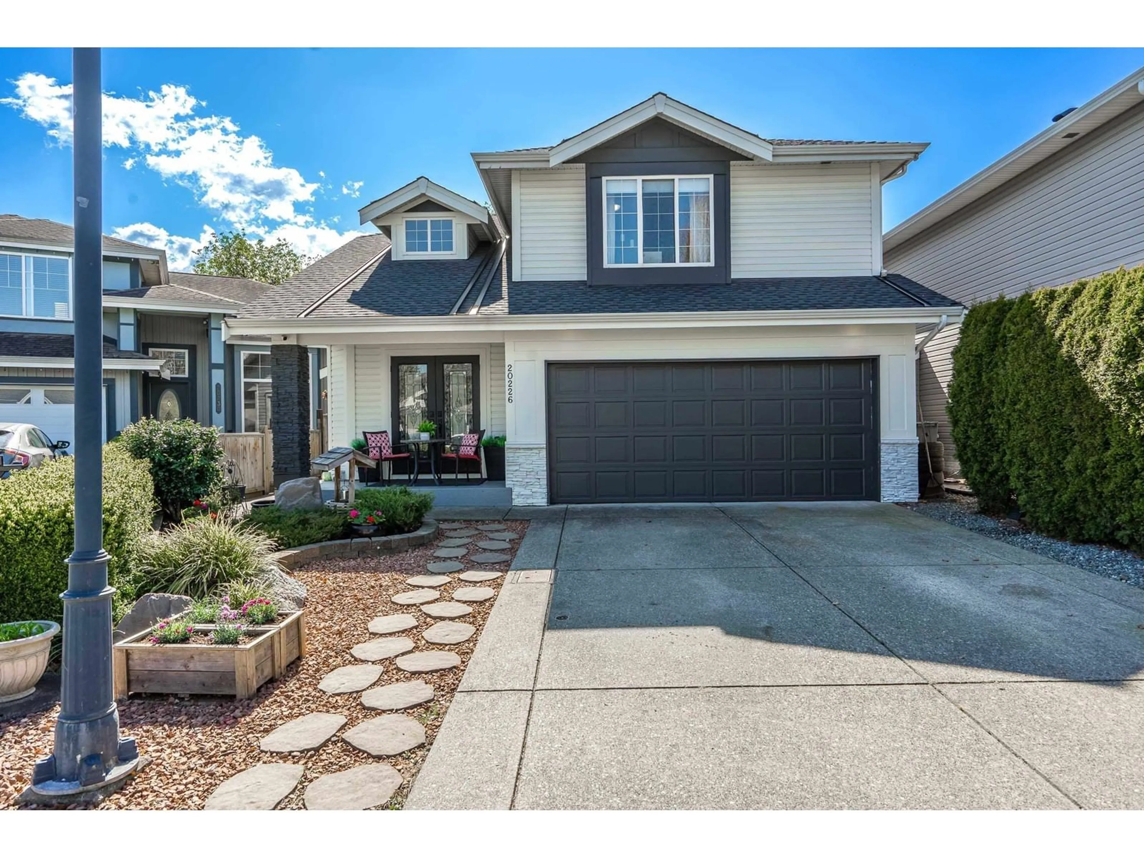 Home with vinyl exterior material, street for 20226 93A, Langley British Columbia V1M3Y7