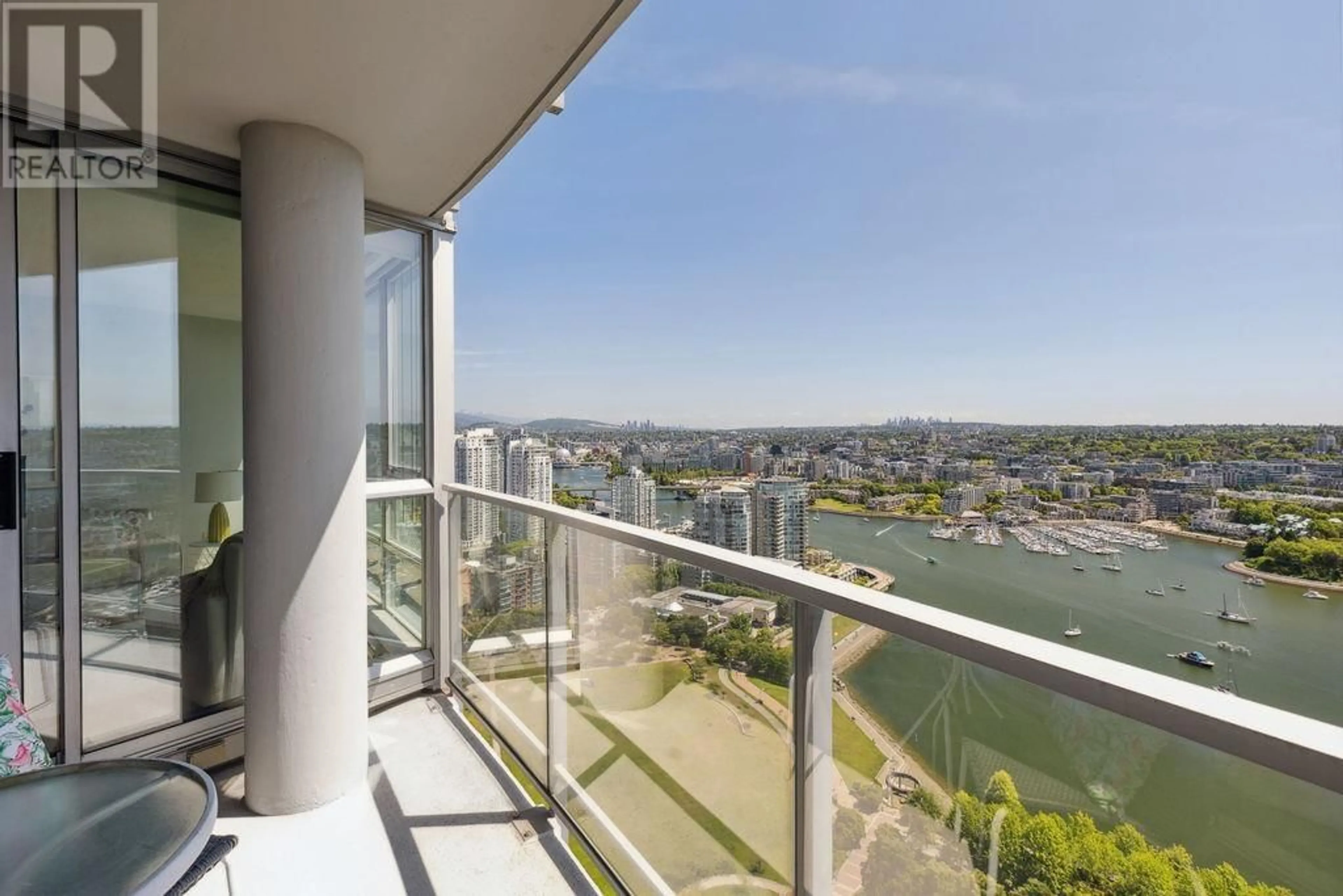 Balcony in the apartment, water/lake/river/ocean view for 4001 - 1408 STRATHMORE MEWS, Vancouver British Columbia V6Z3A9