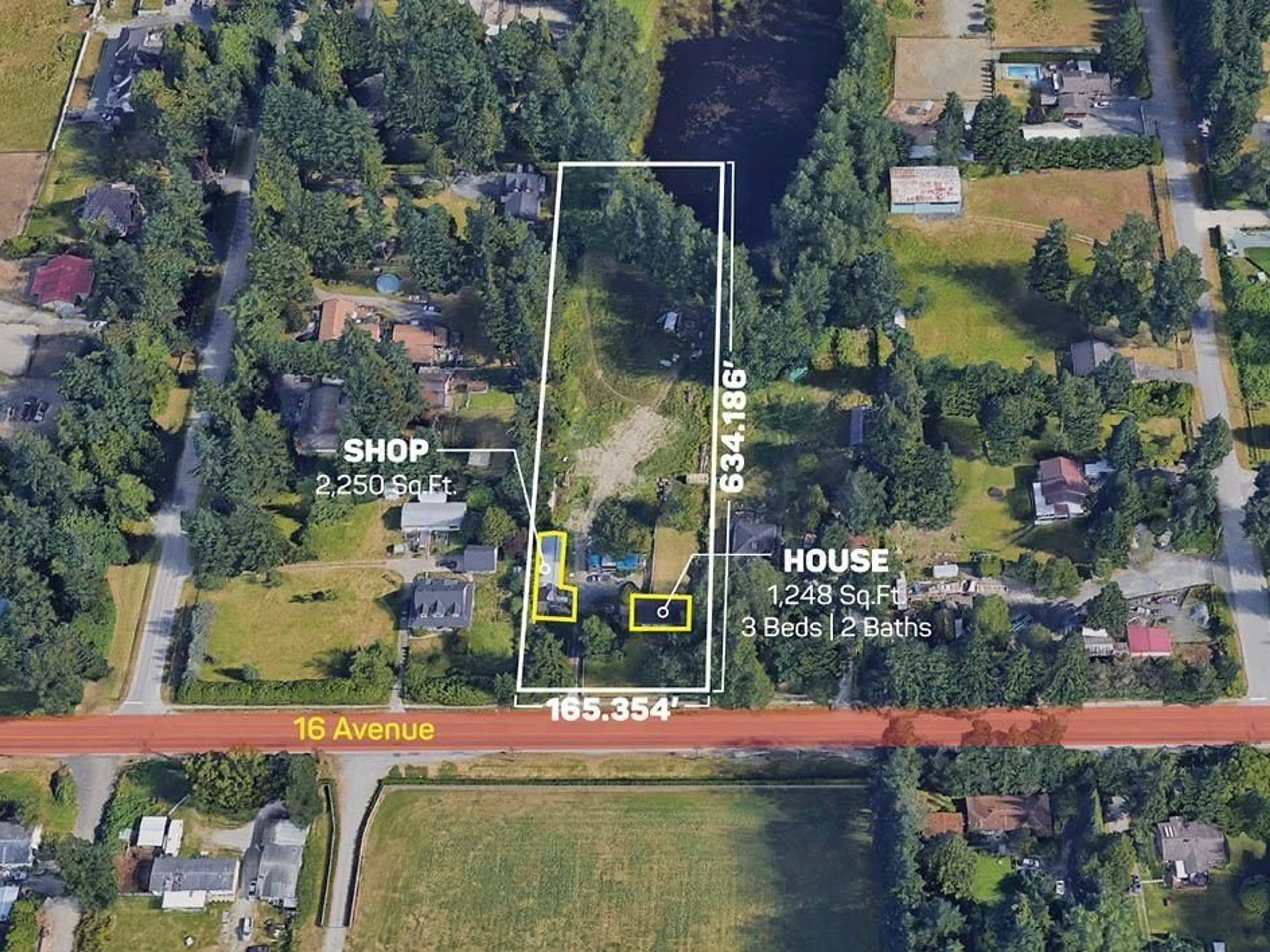 A pic from outside/outdoor area/front of a property/back of a property/a pic from drone, street for 19675 16, Langley British Columbia V2Z1K2