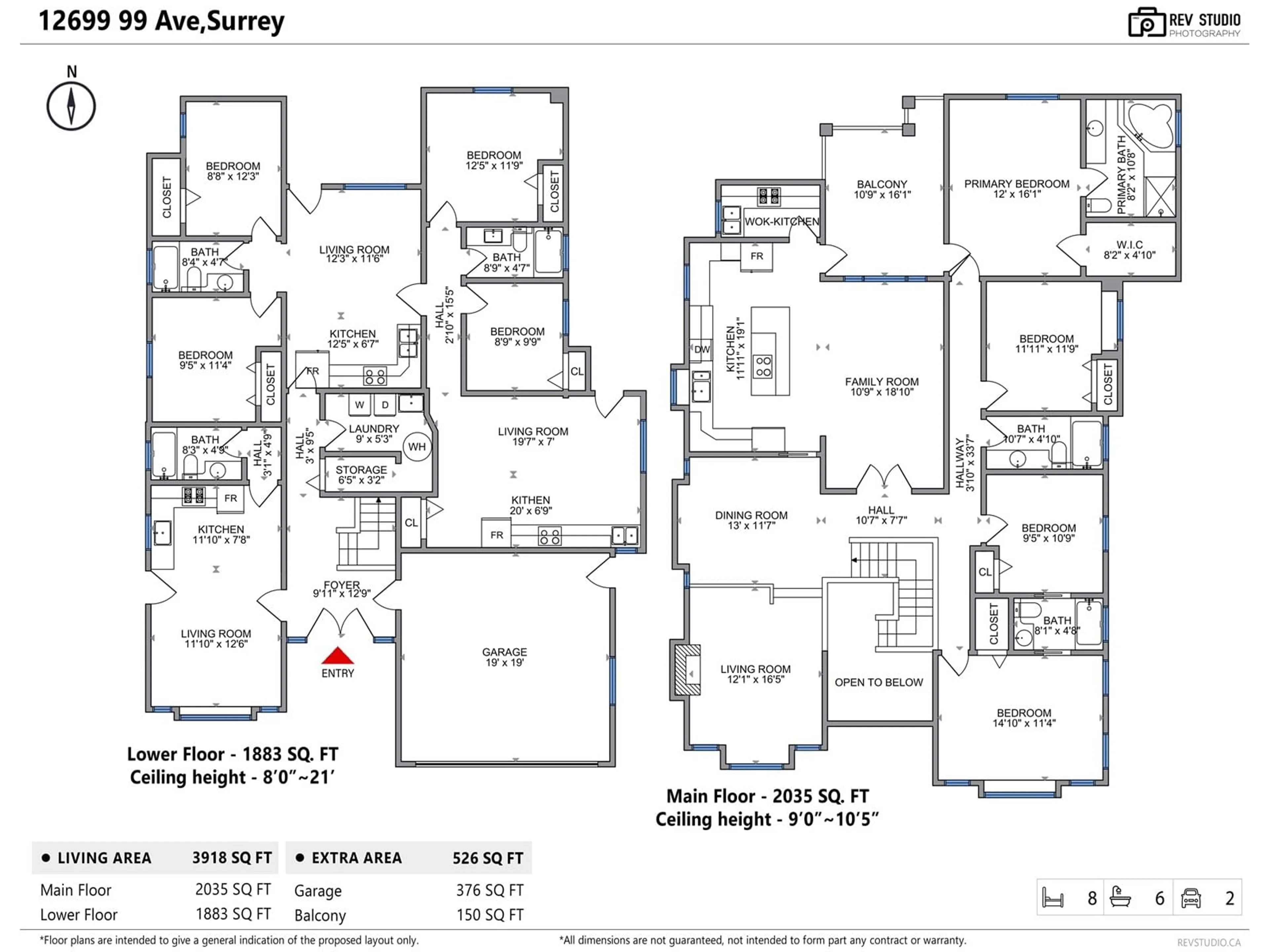 Floor plan for 12699 99, Surrey British Columbia V3V2P6