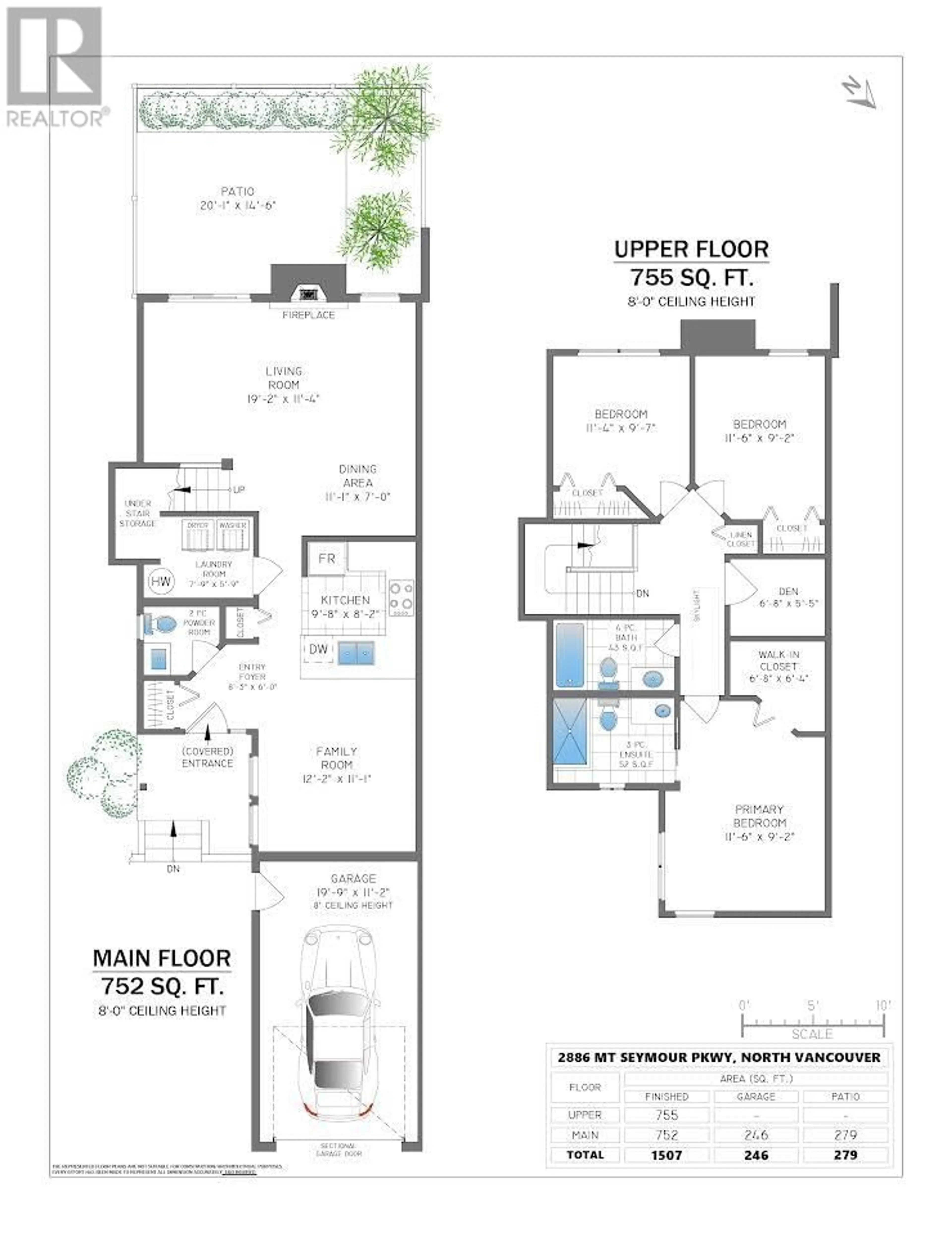 Floor plan for 2886 MT SEYMOUR PARKWAY, North Vancouver British Columbia V7H1E9
