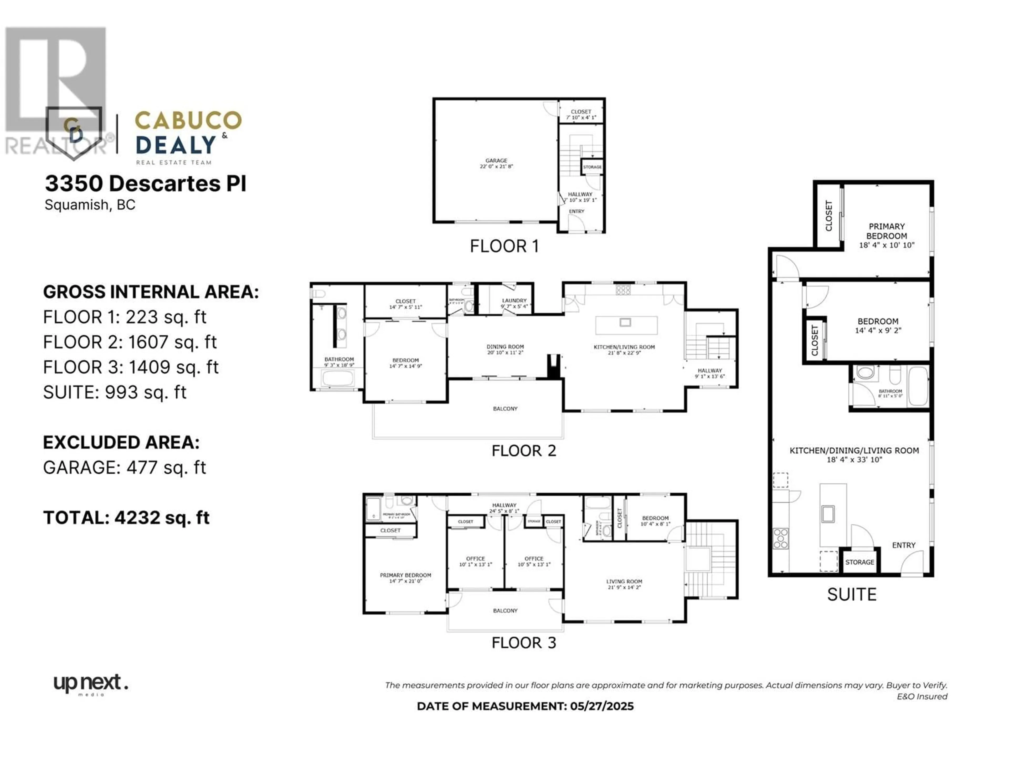 Floor plan for 3350 DESCARTES PLACE, Squamish British Columbia V8B0V5