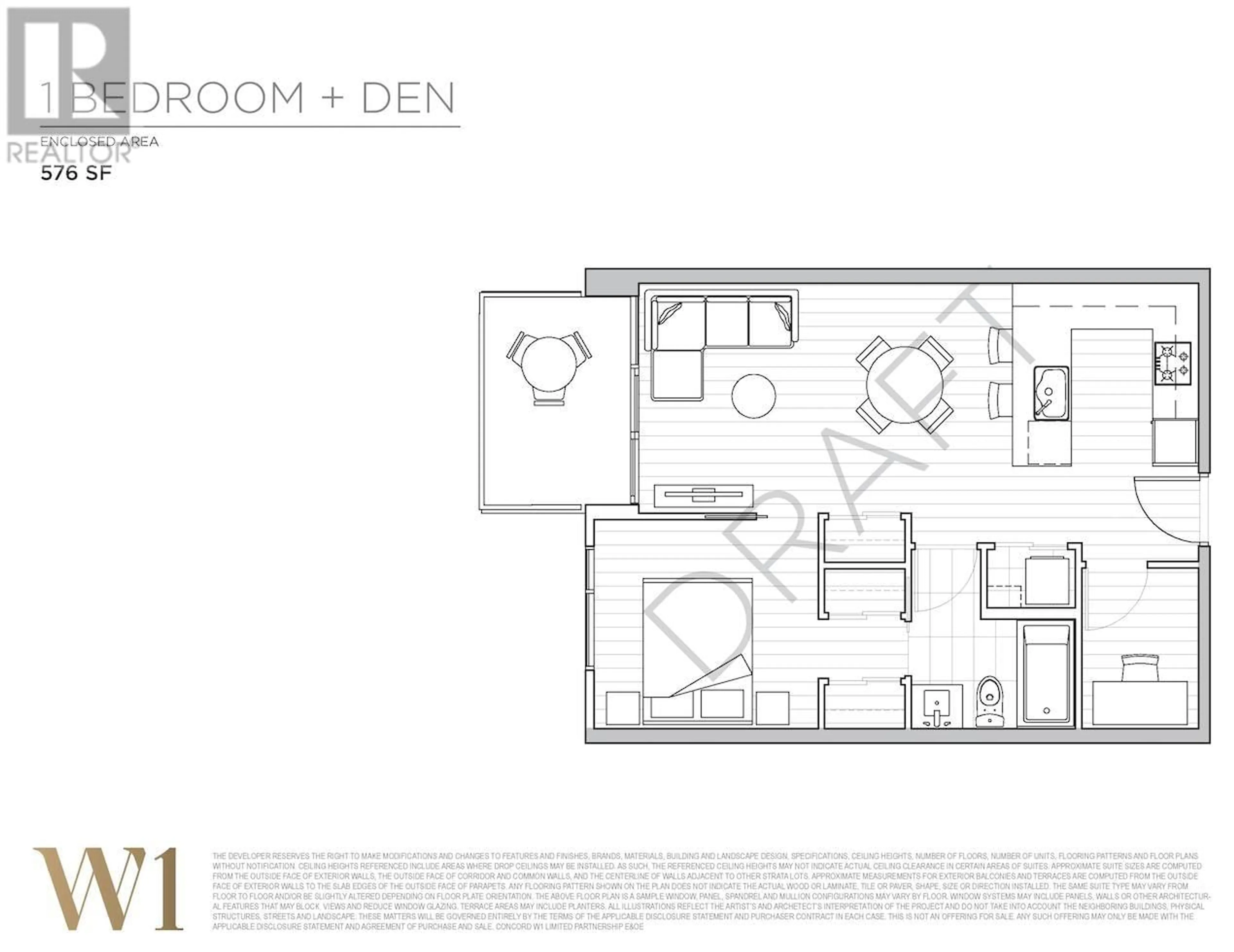 Floor plan for 911 - 455 MARINE DRIVE, Vancouver British Columbia V5X0H3