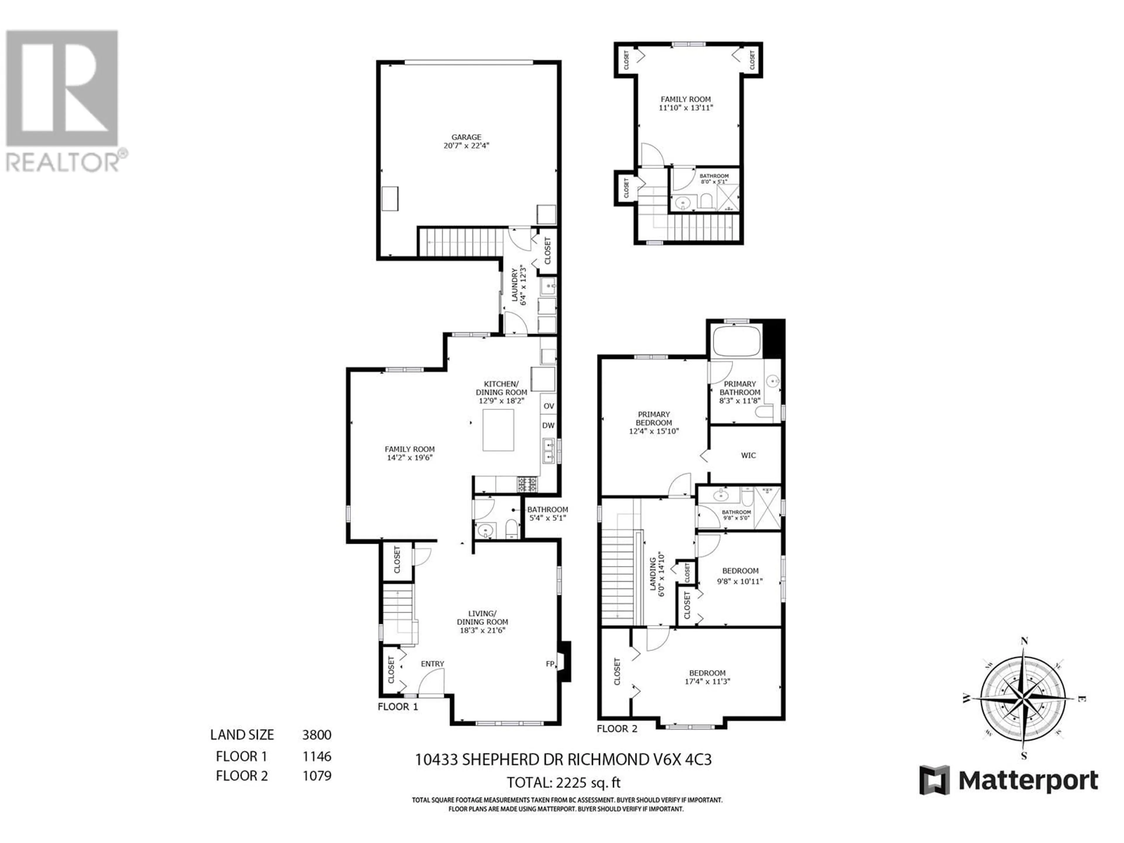 Floor plan for 10433 SHEPHERD DRIVE, Richmond British Columbia V6X4C3