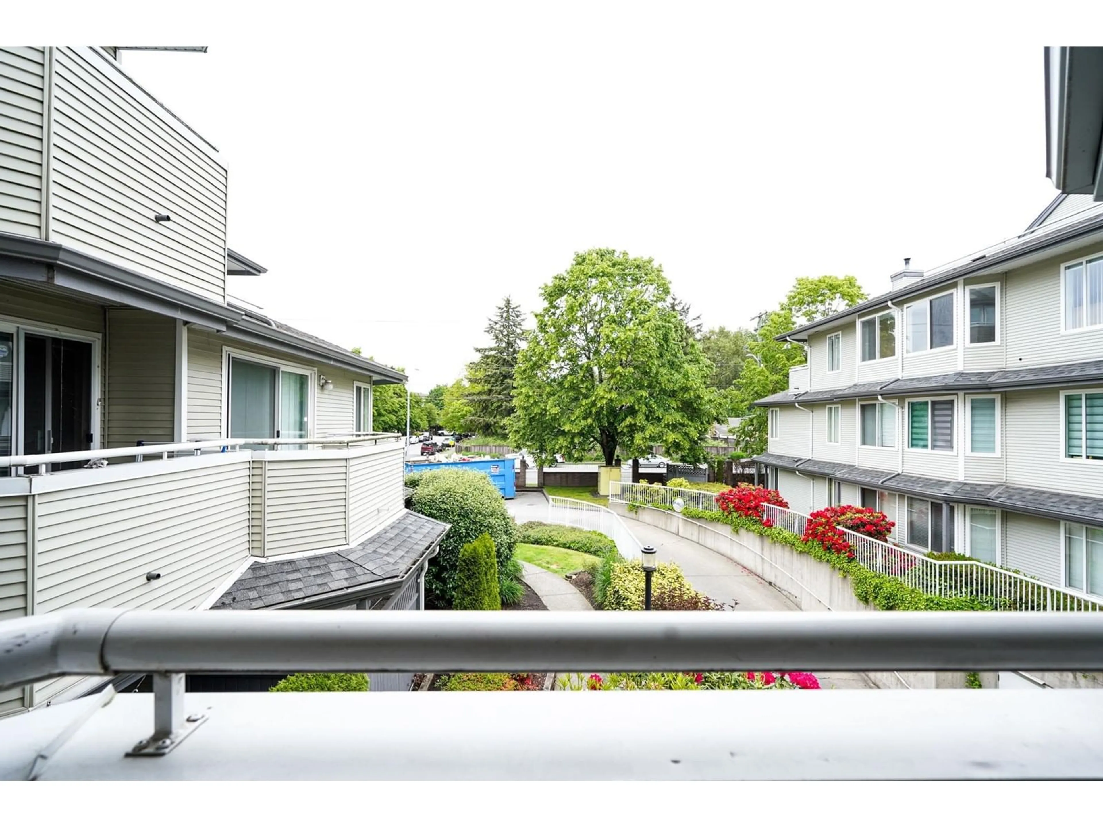 Balcony in the apartment, city buildings view from balcony for 207 - 12130 80, Surrey British Columbia V3W0V2