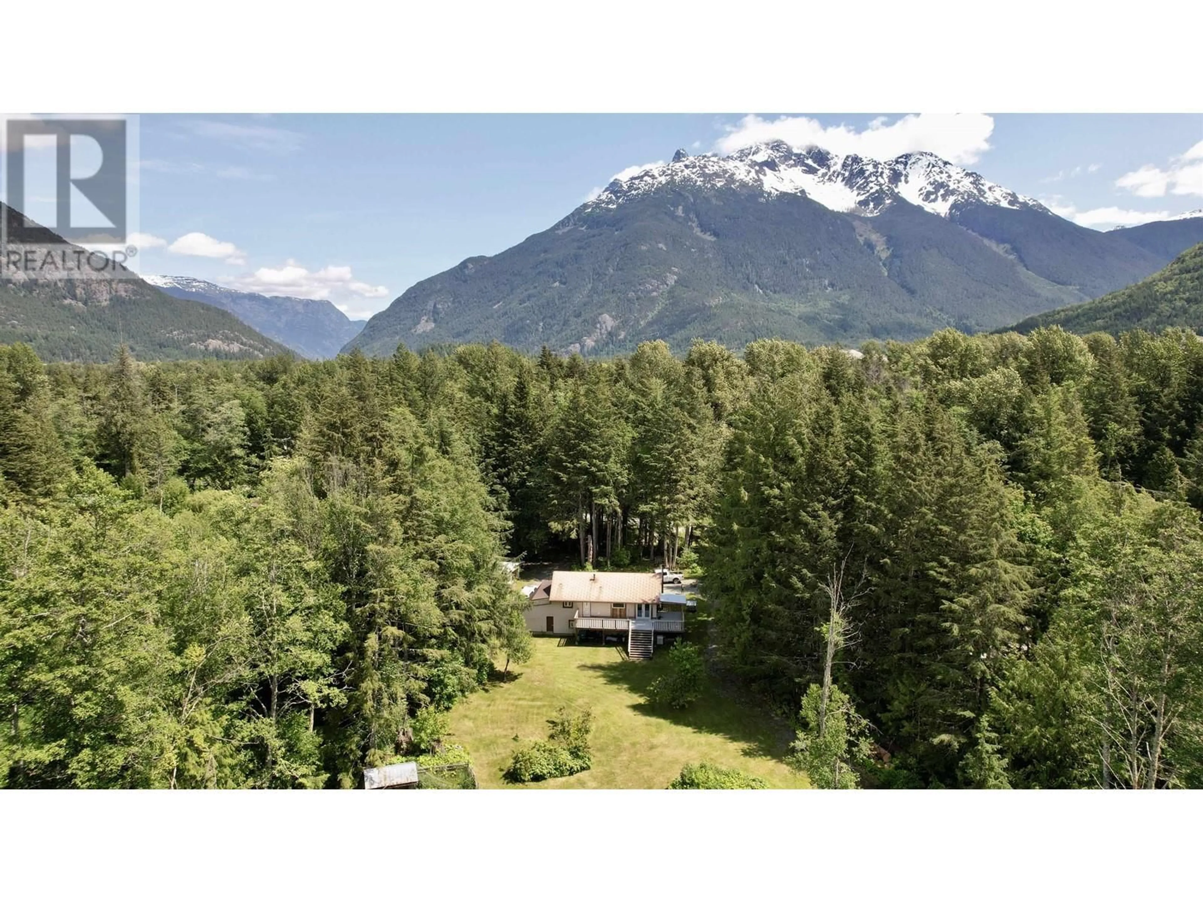 A pic from outside/outdoor area/front of a property/back of a property/a pic from drone, mountain view for 2288 SALOOMPT ROAD, Bella Coola British Columbia V0T1H0